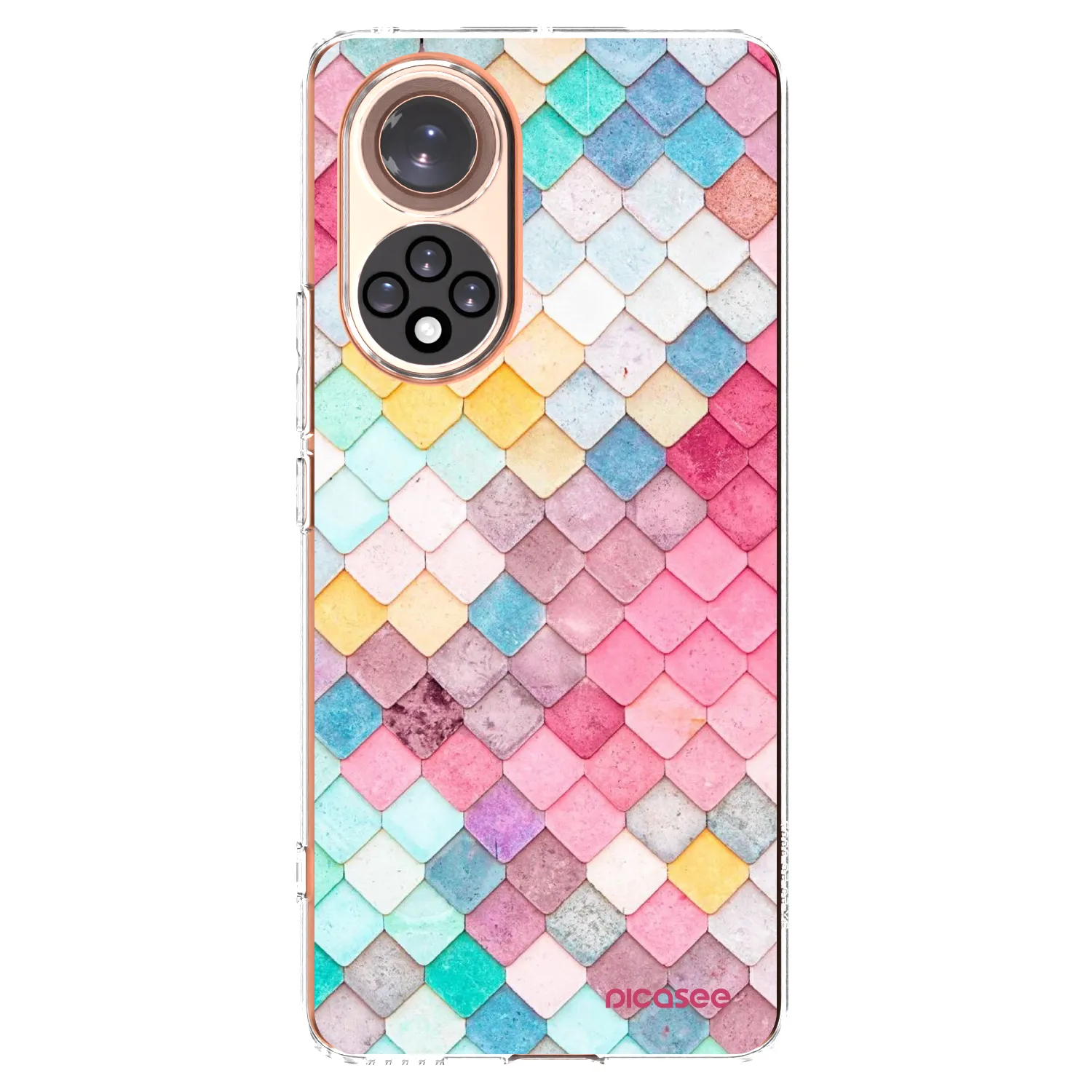 Picasee átlátszó szilikon tok az alábbi mobiltelefonokra Honor 50 5G - Colorful roof