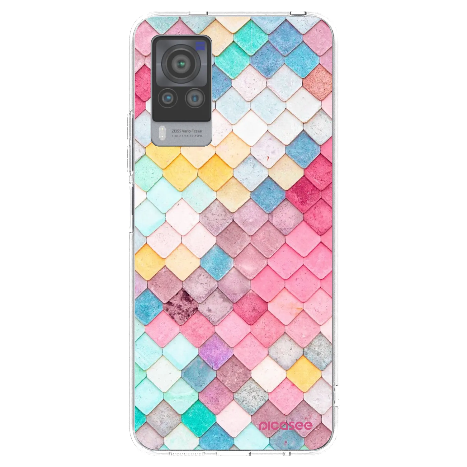 Picasee átlátszó szilikon tok az alábbi mobiltelefonokra Vivo X60 Pro 5G - Colorful roof