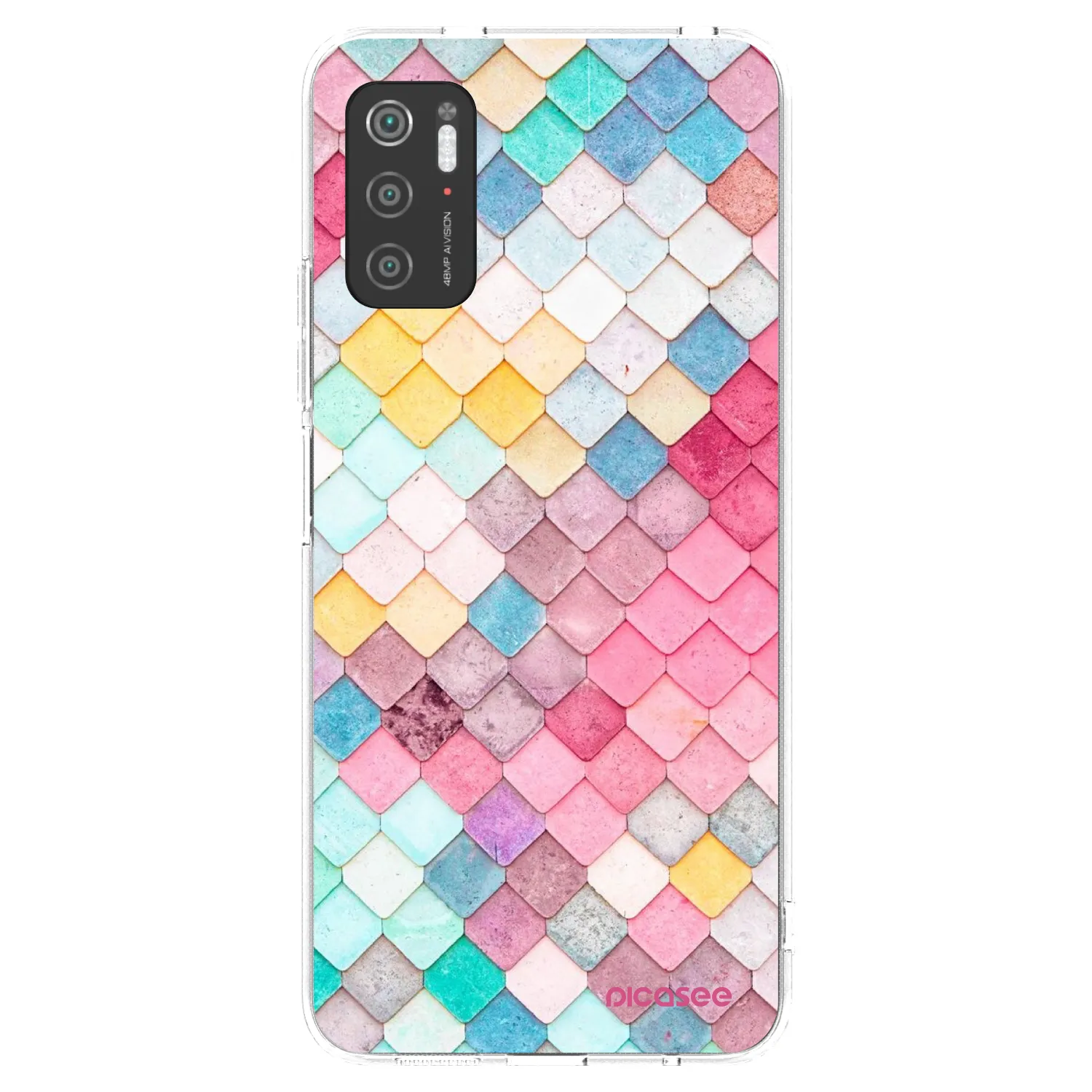 Picasee átlátszó szilikon tok az alábbi mobiltelefonokra Xiaomi Poco M3 Pro 5G - Colorful roof