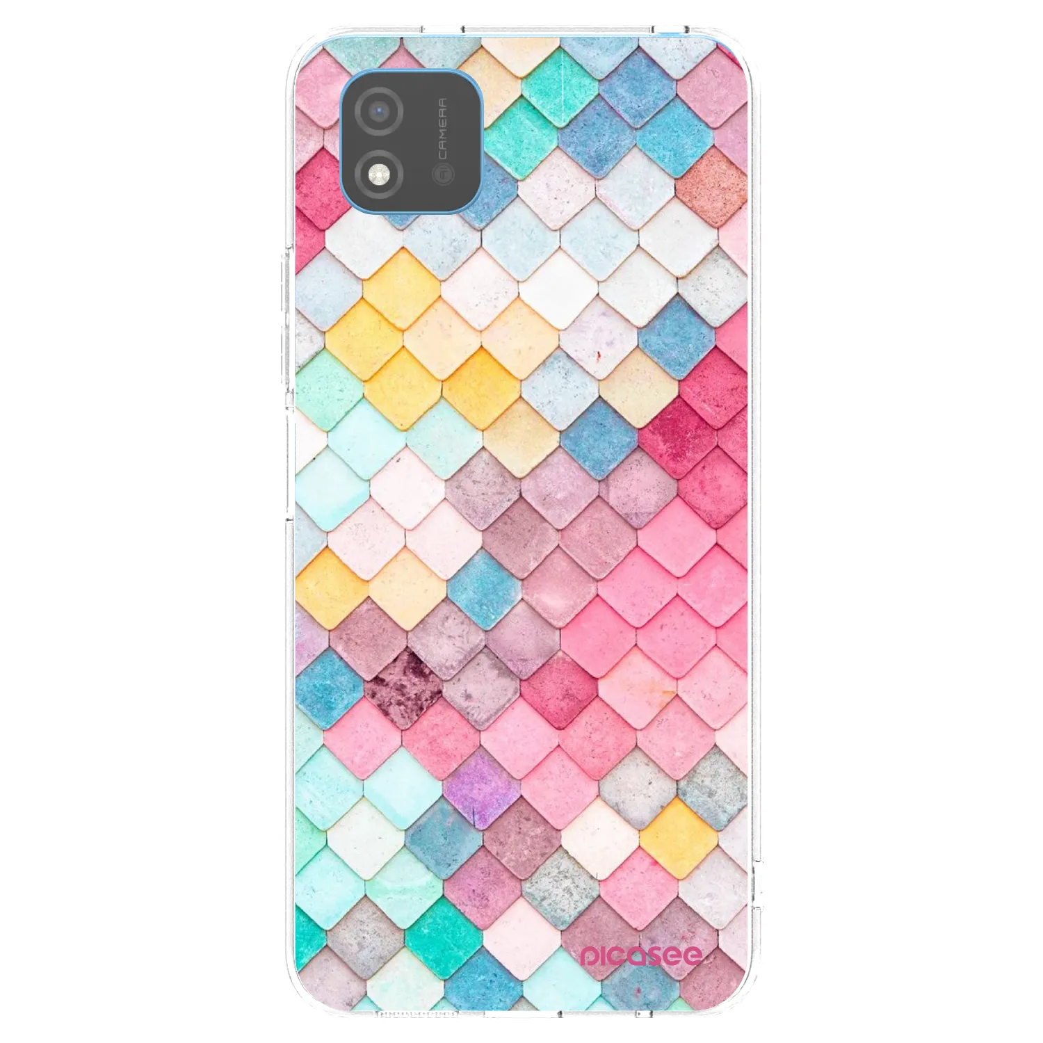 Picasee átlátszó szilikon tok az alábbi mobiltelefonokra Realme C11 (2021) - Colorful roof