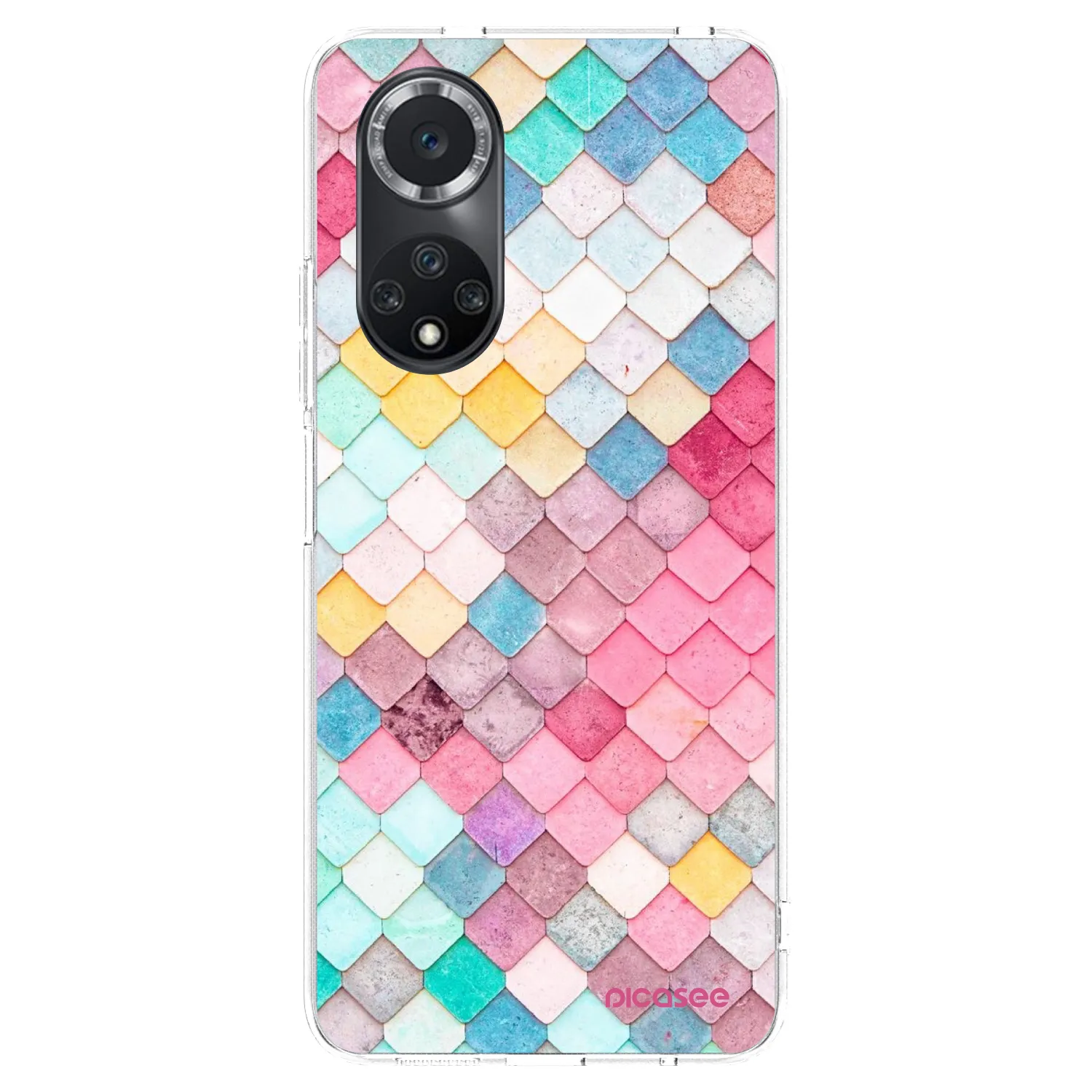 Picasee átlátszó szilikon tok az alábbi mobiltelefonokra Huawei Nova 9 SE - Colorful roof