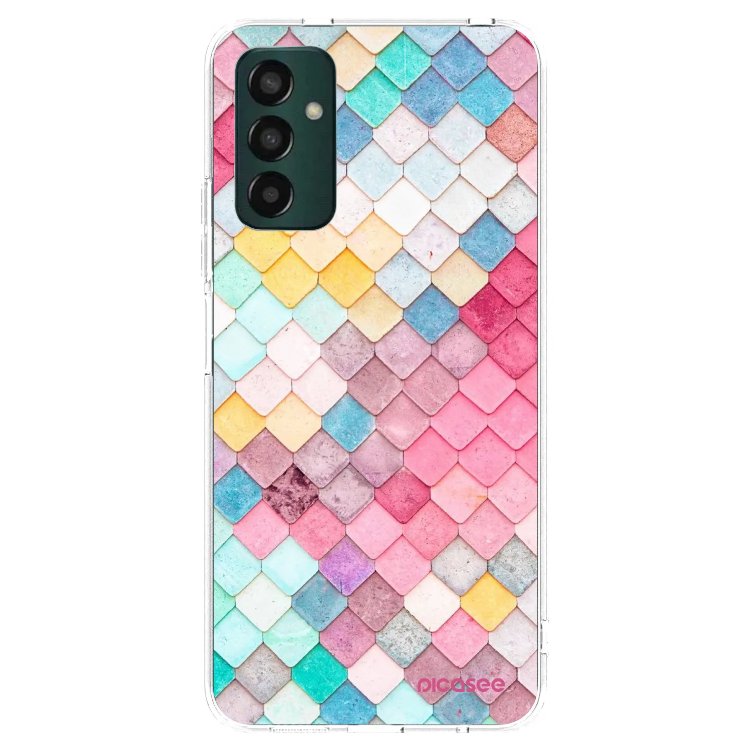 Picasee átlátszó szilikon tok az alábbi mobiltelefonokra Samsung Galaxy M13 M135F - Colorful roof