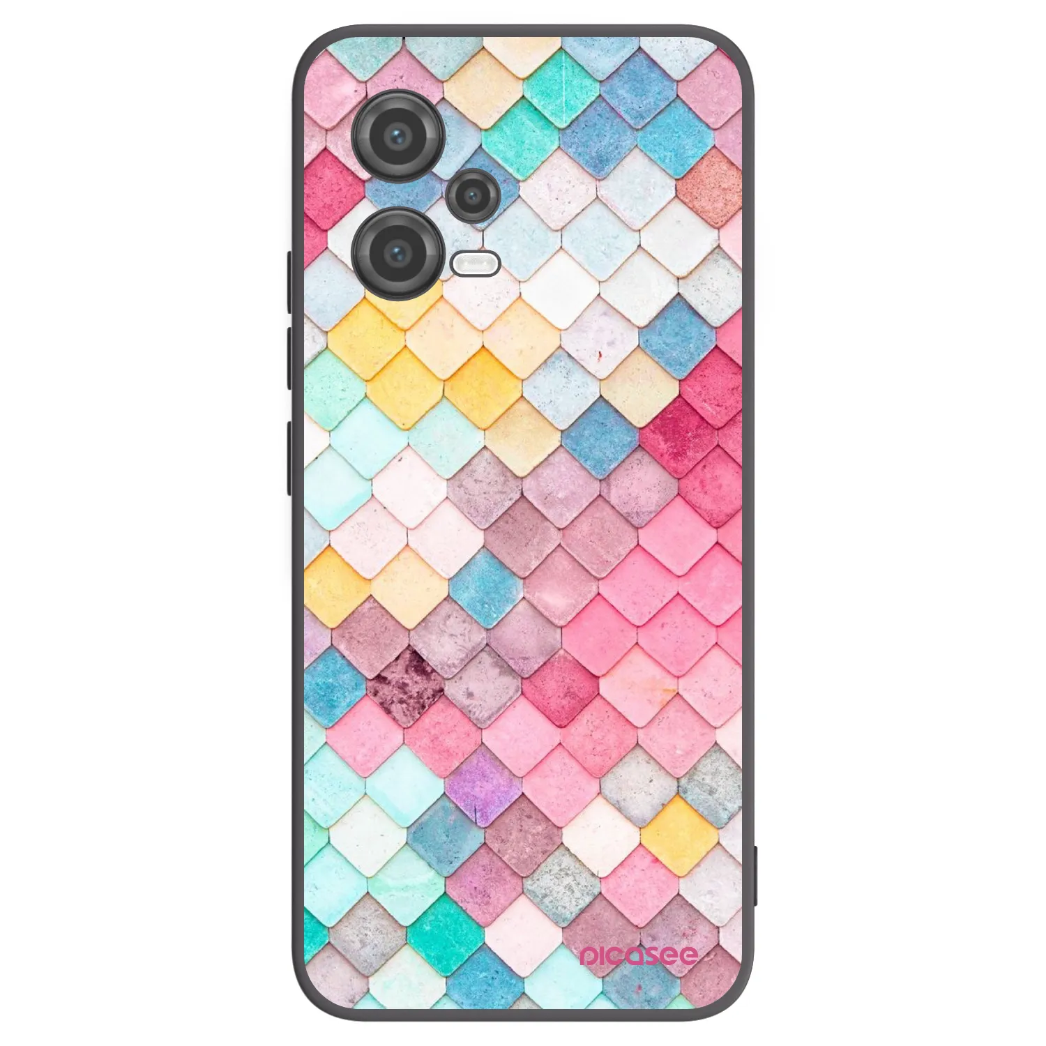 Picasee fekete szilikon tok az alábbi mobiltelefonokra Xiaomi Poco X5 - Colorful roof