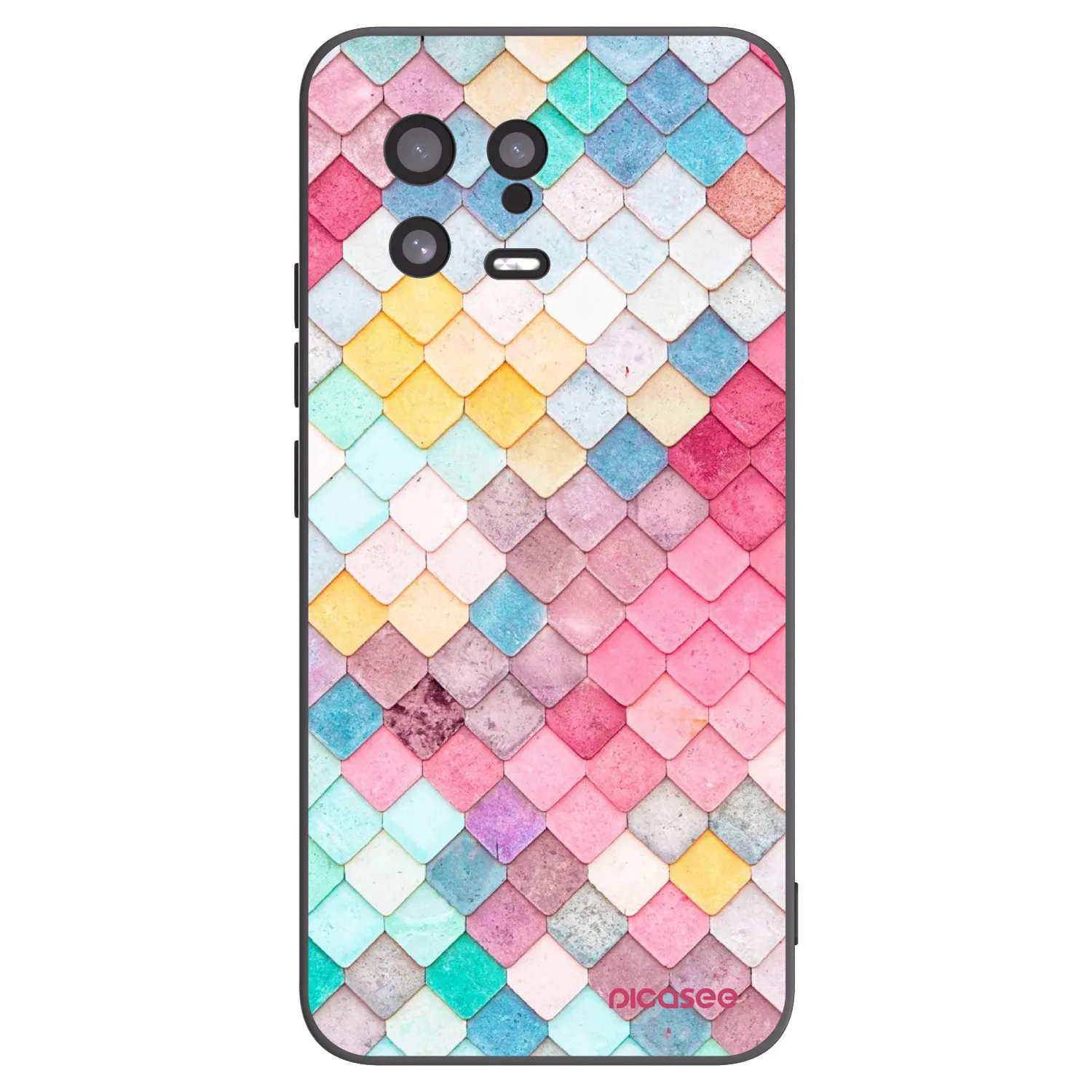 Picasee fekete szilikon tok az alábbi mobiltelefonokra Xiaomi 13 - Colorful roof