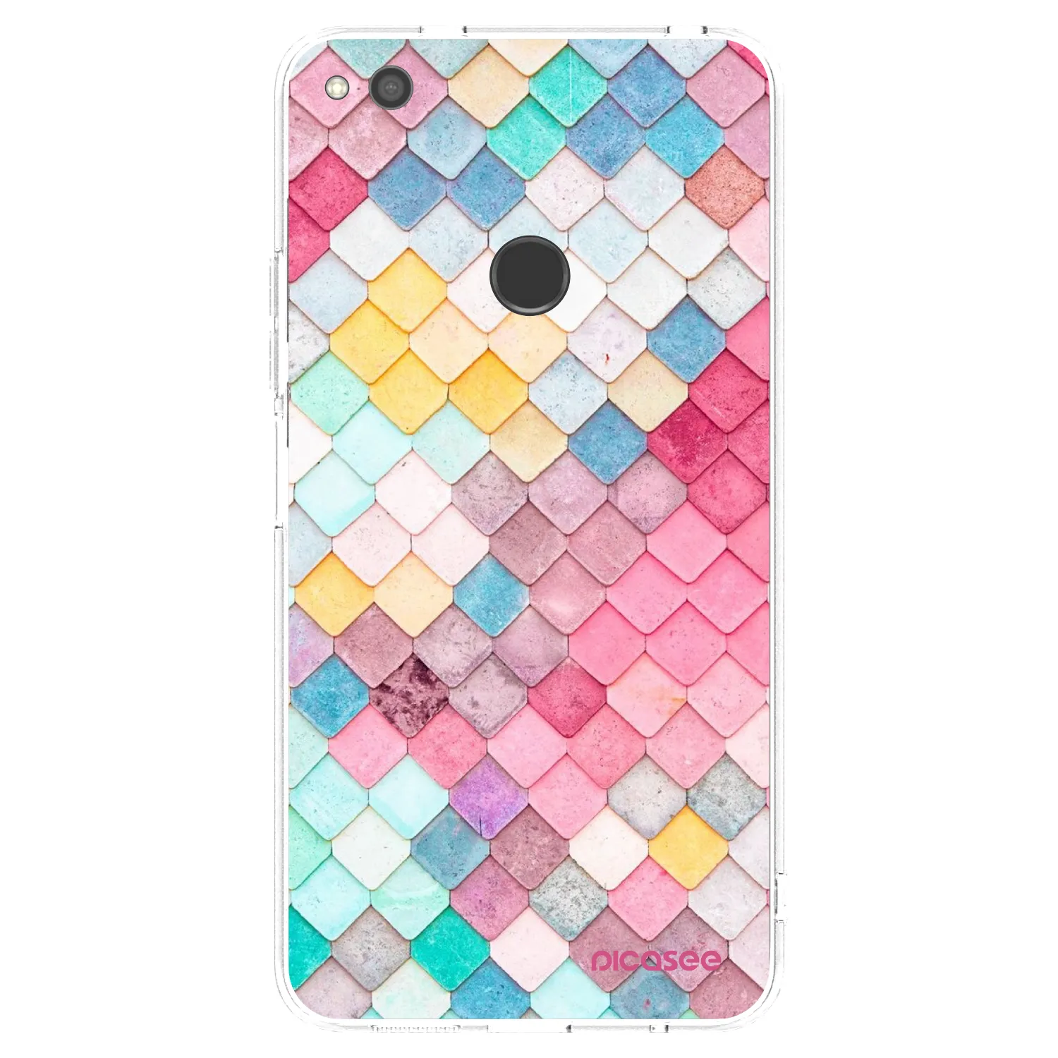 Picasee átlátszó szilikon tok az alábbi mobiltelefonokra Huawei P9 Lite 2017 - Colorful roof