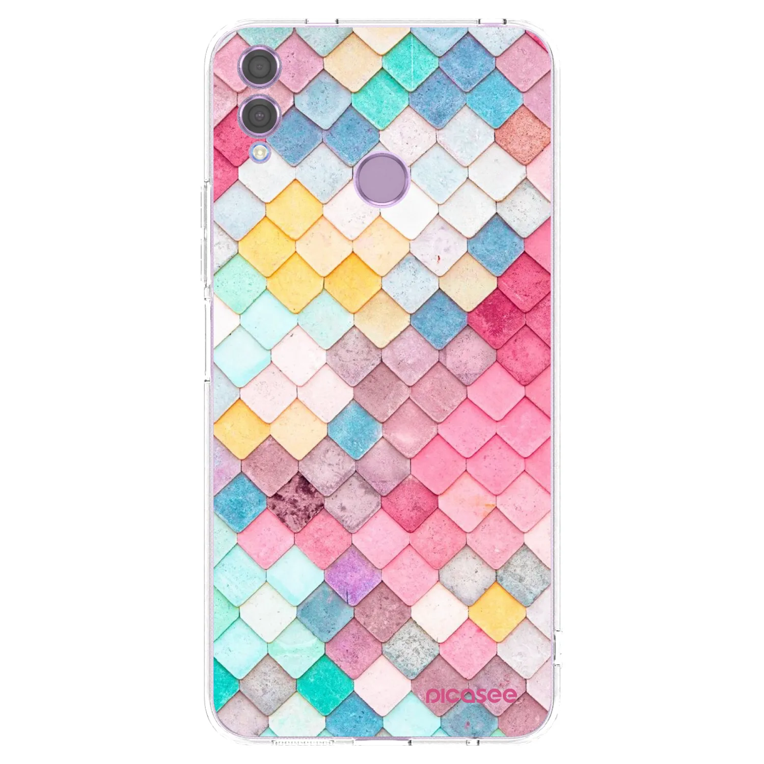 Picasee átlátszó szilikon tok az alábbi mobiltelefonokra Honor 8X - Colorful roof
