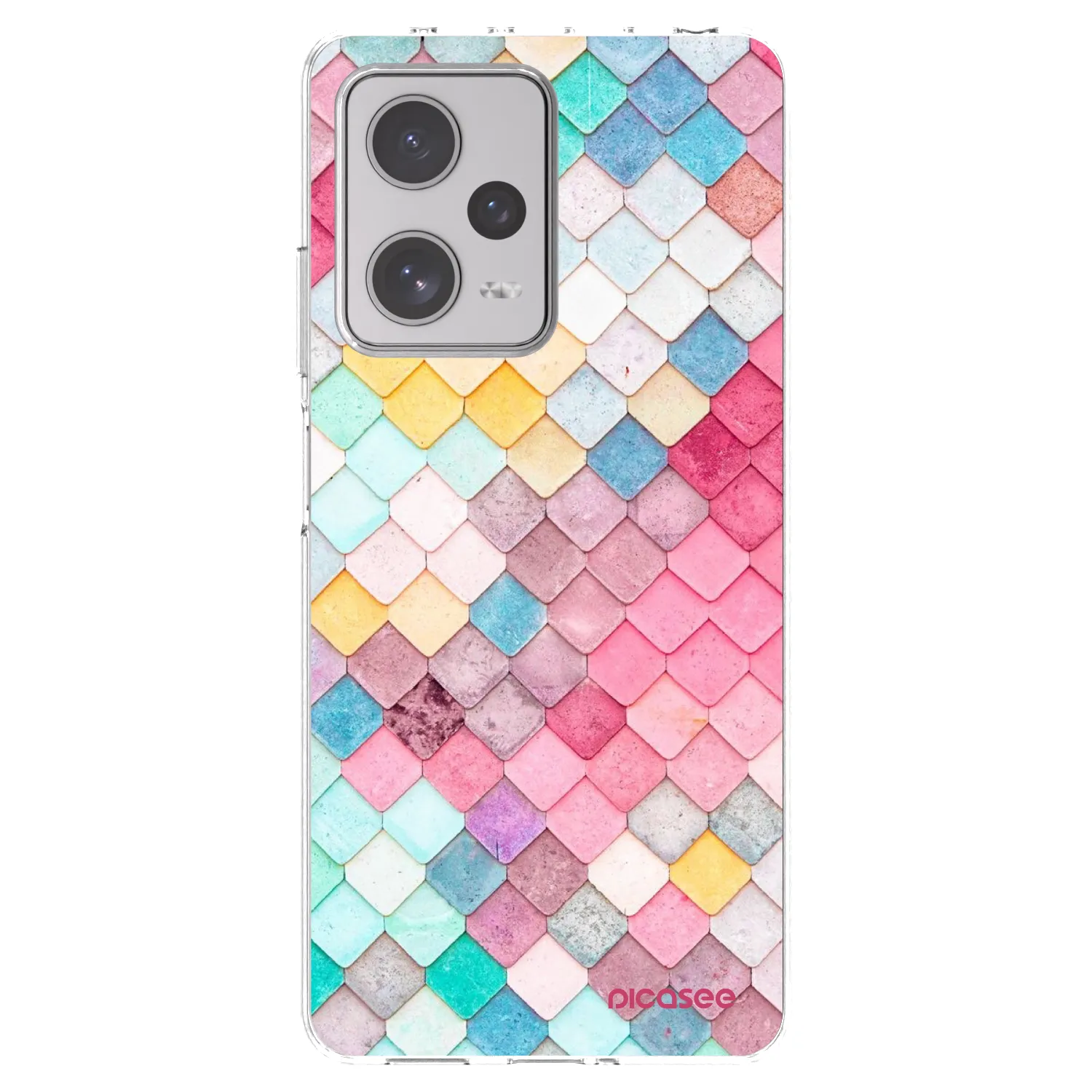 Picasee átlátszó szilikon tok az alábbi mobiltelefonokra Xiaomi Redmi Note 12 Pro+ 5G - Colorful roof