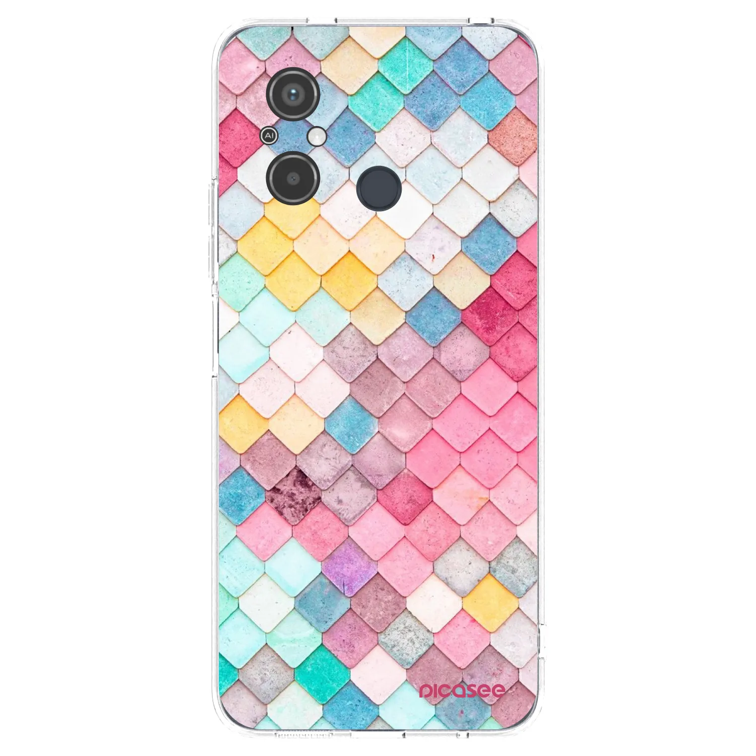 Picasee átlátszó szilikon tok az alábbi mobiltelefonokra Xiaomi Redmi 12C - Colorful roof