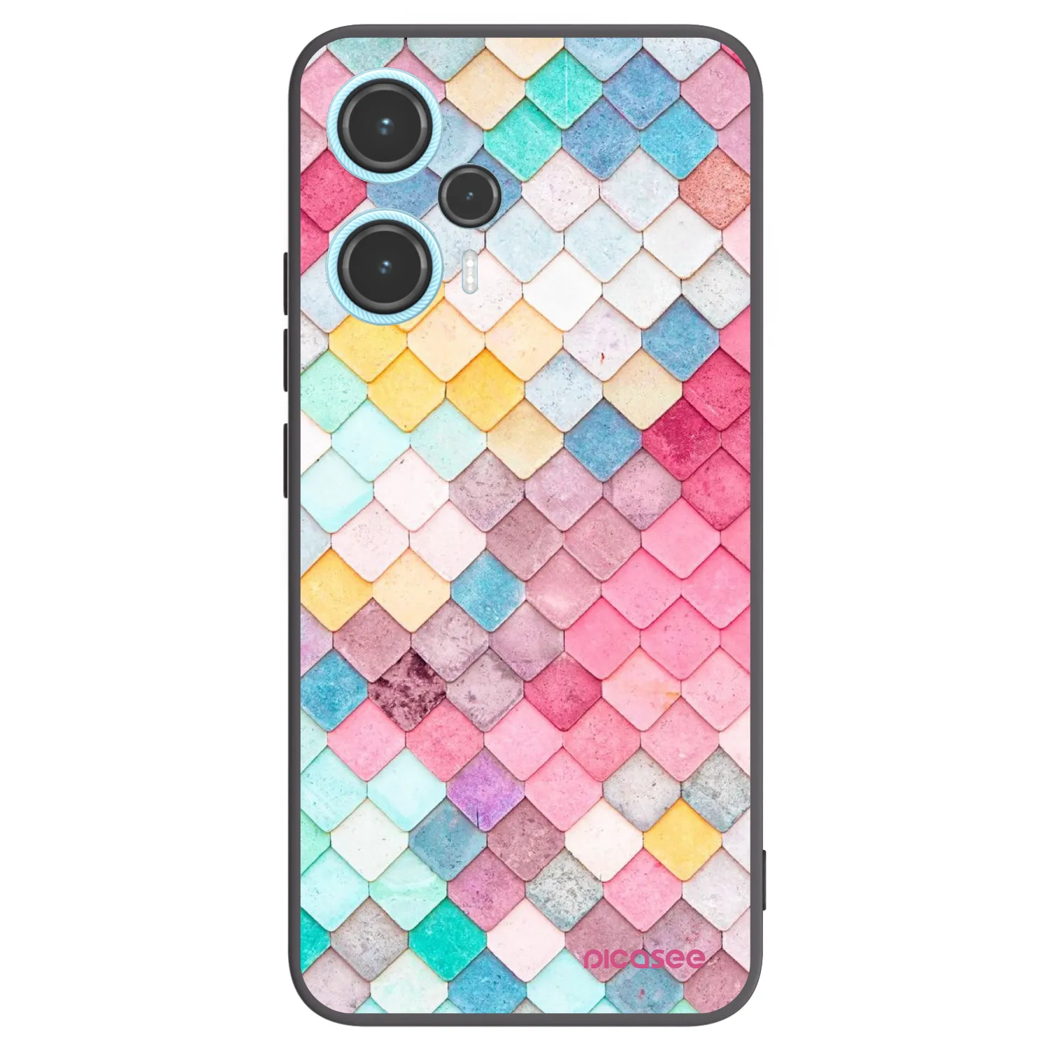 Picasee fekete szilikon tok az alábbi mobiltelefonokra Xiaomi Poco F5 - Colorful roof