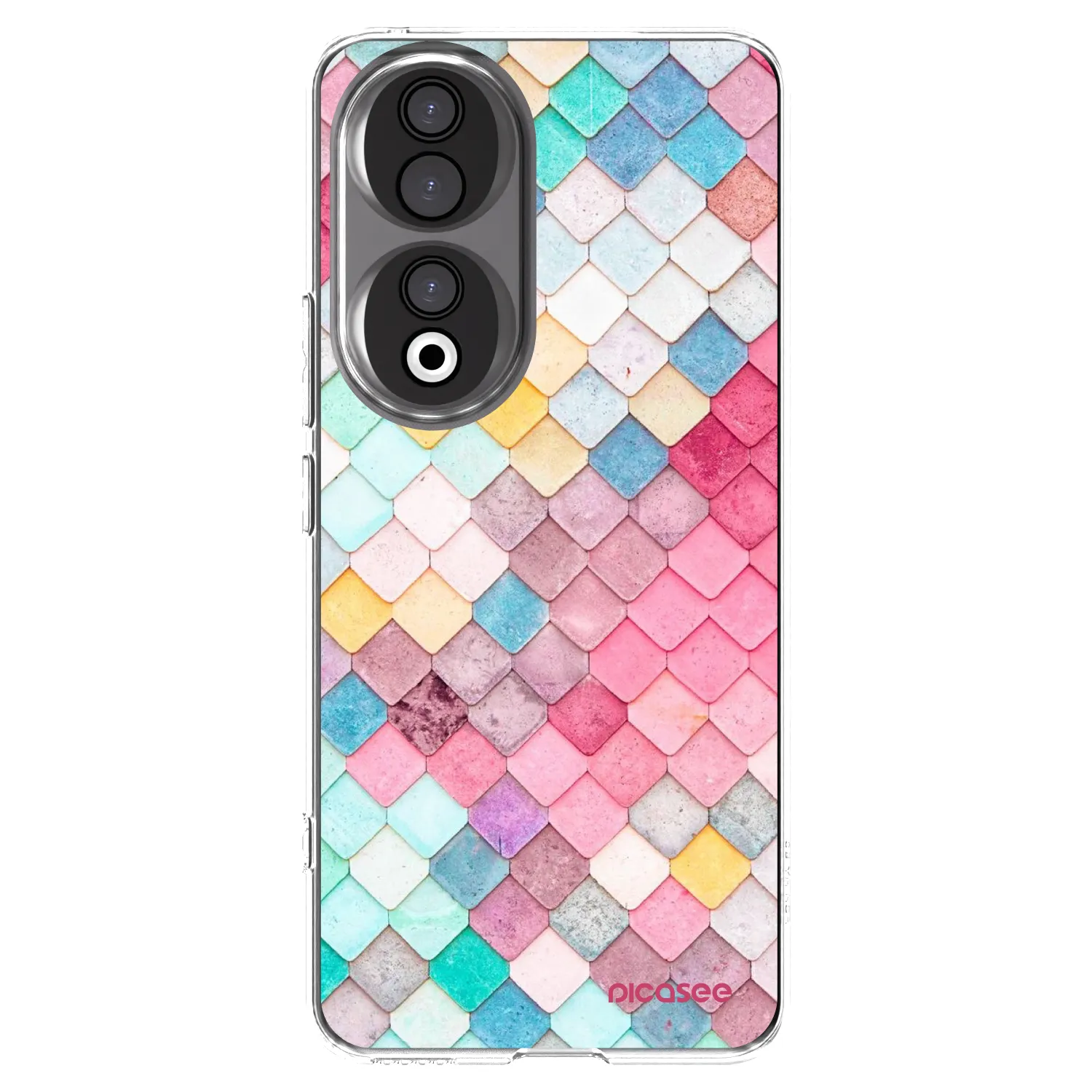 Picasee átlátszó szilikon tok az alábbi mobiltelefonokra Honor 90 5G - Colorful roof