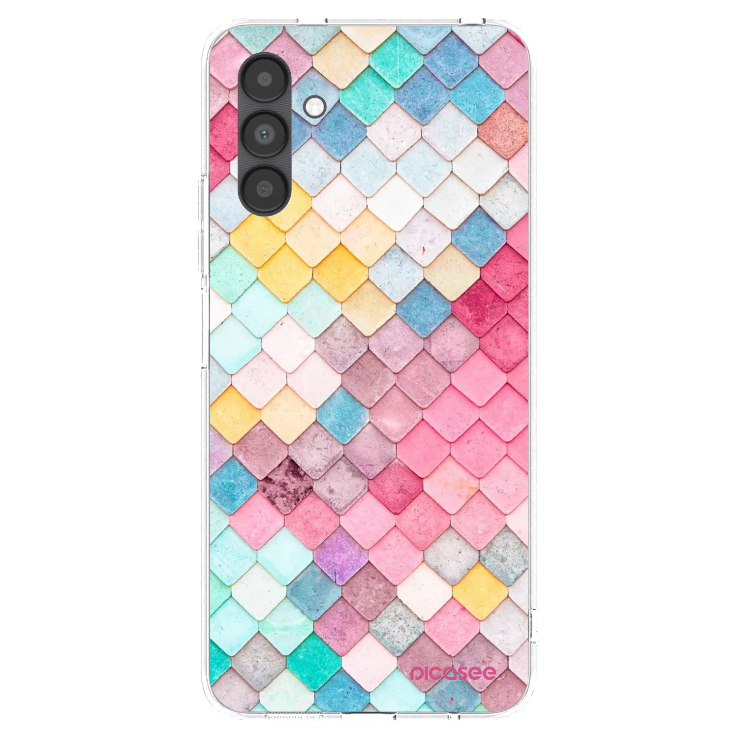 Picasee átlátszó szilikon tok az alábbi mobiltelefonokra Samsung Galaxy A04s A047F - Colorful roof