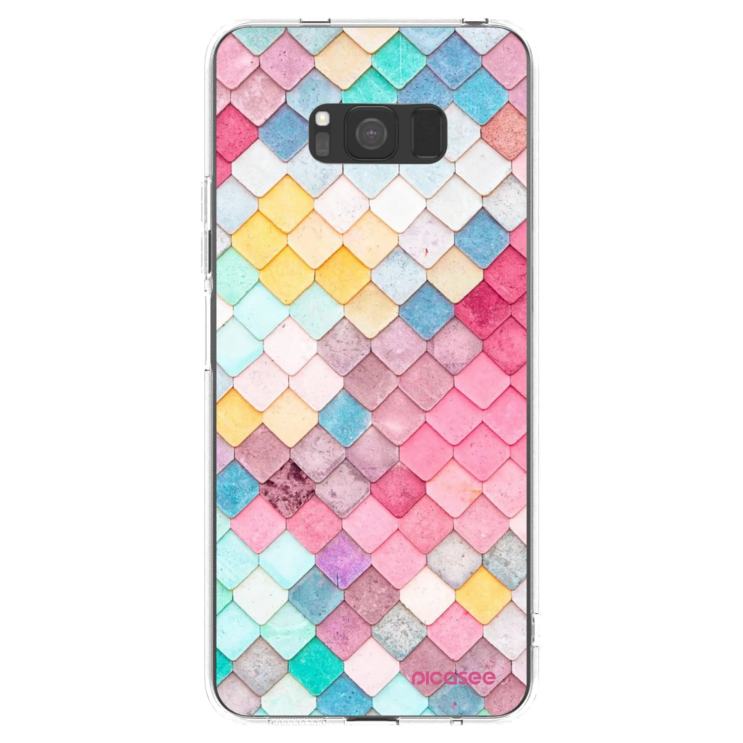 Picasee átlátszó szilikon tok az alábbi mobiltelefonokra Samsung Galaxy S8 G950F - Colorful roof