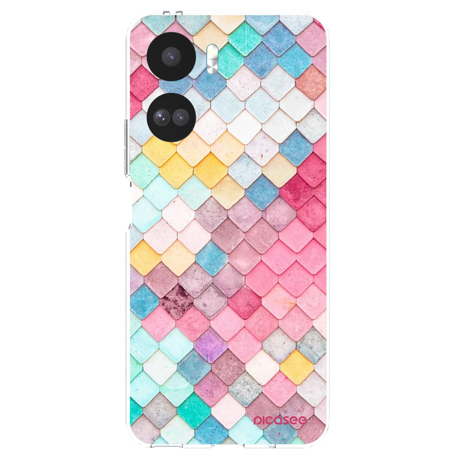 Picasee átlátszó szilikon tok az alábbi mobiltelefonokra Honor 90 Lite 5G - Colorful roof
