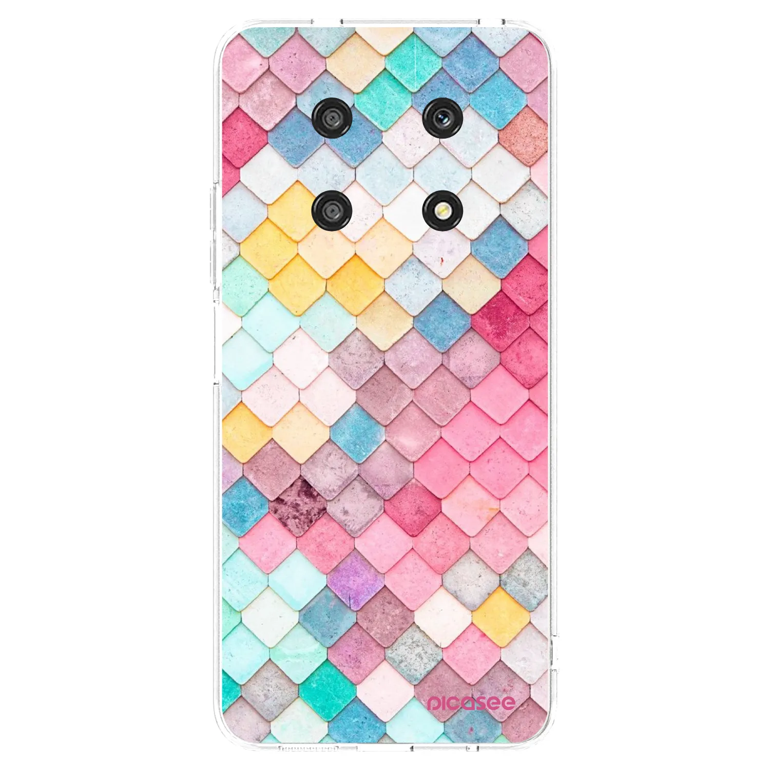 Picasee átlátszó szilikon tok az alábbi mobiltelefonokra Honor Magic4 Lite 5G - Colorful roof