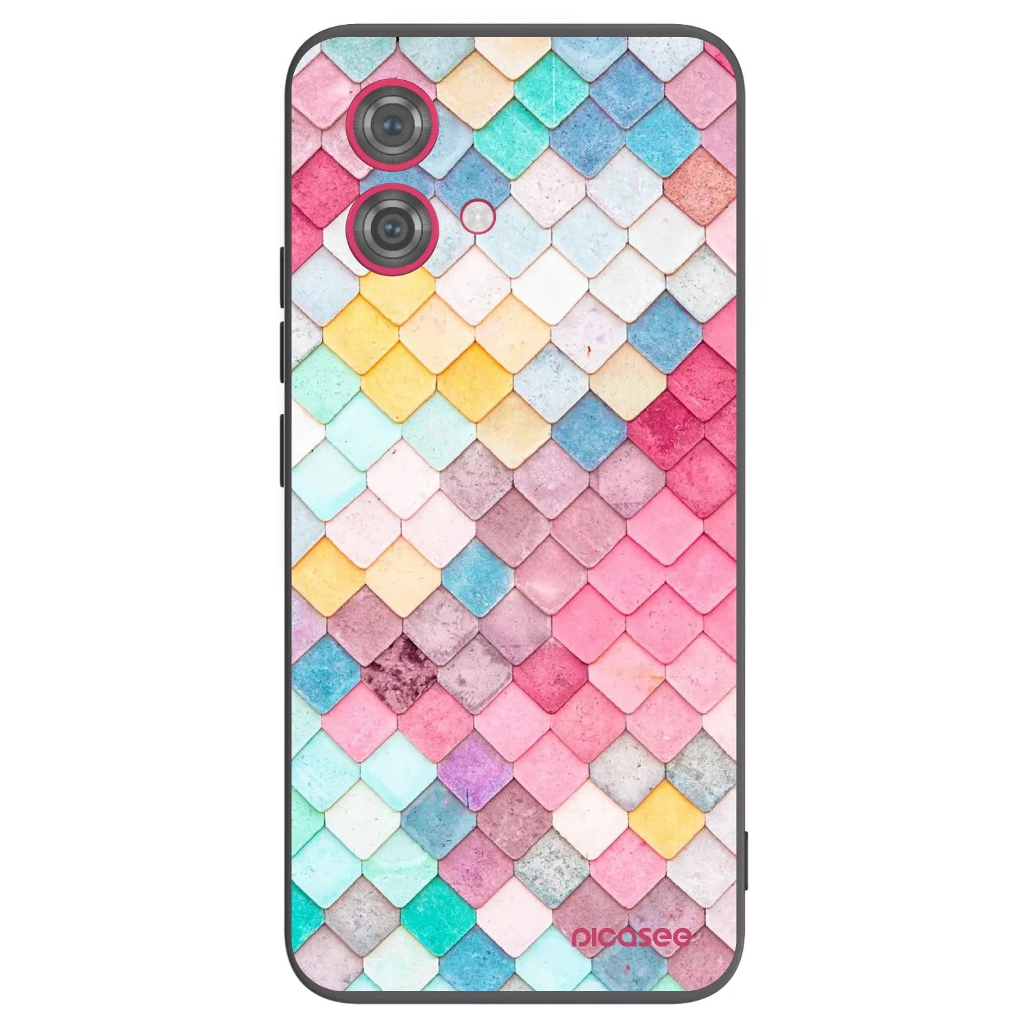 Picasee fekete szilikon tok az alábbi mobiltelefonokra Motorola Moto G84 5G - Colorful roof