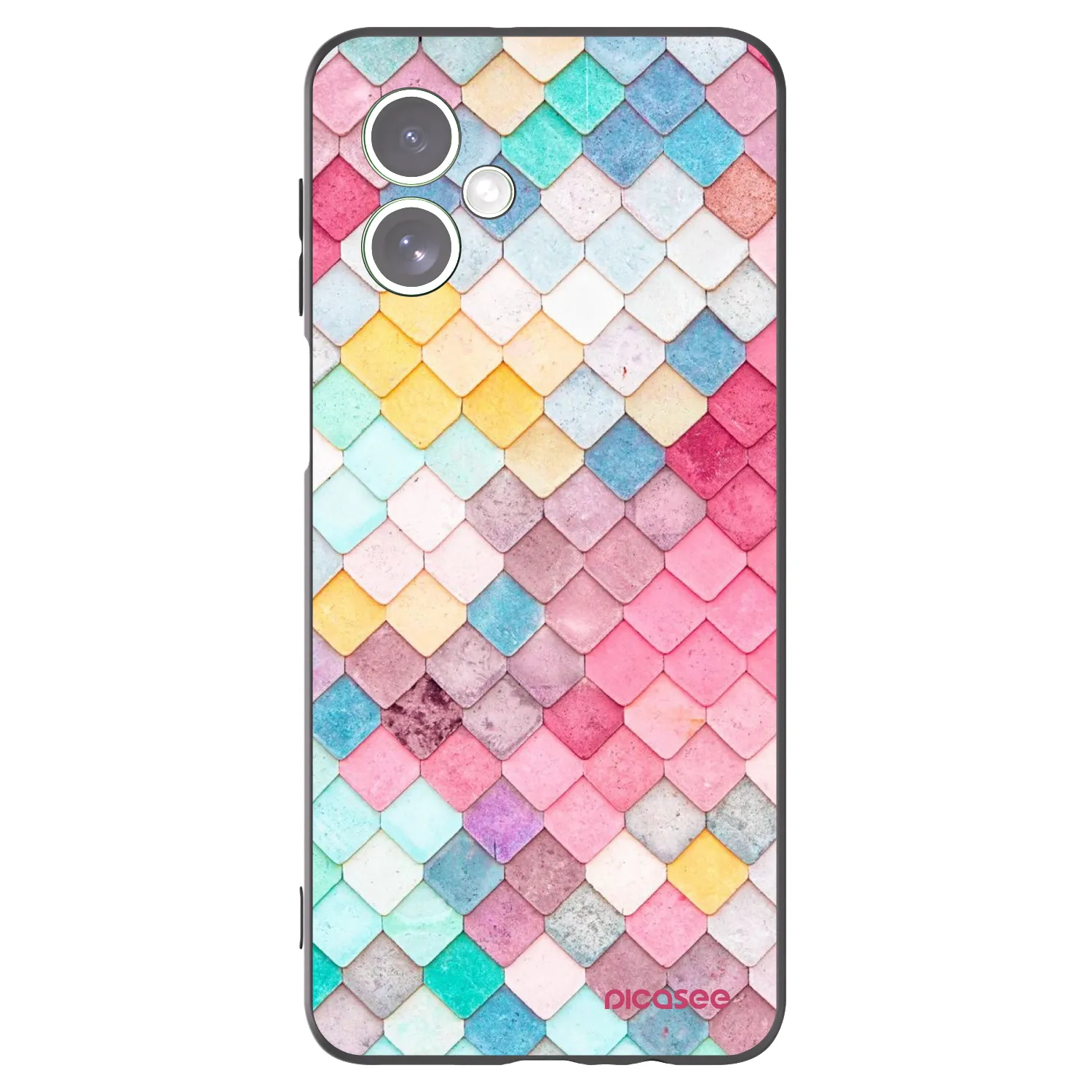 Picasee fekete szilikon tok az alábbi mobiltelefonokra Motorola Moto G54 5G - Colorful roof