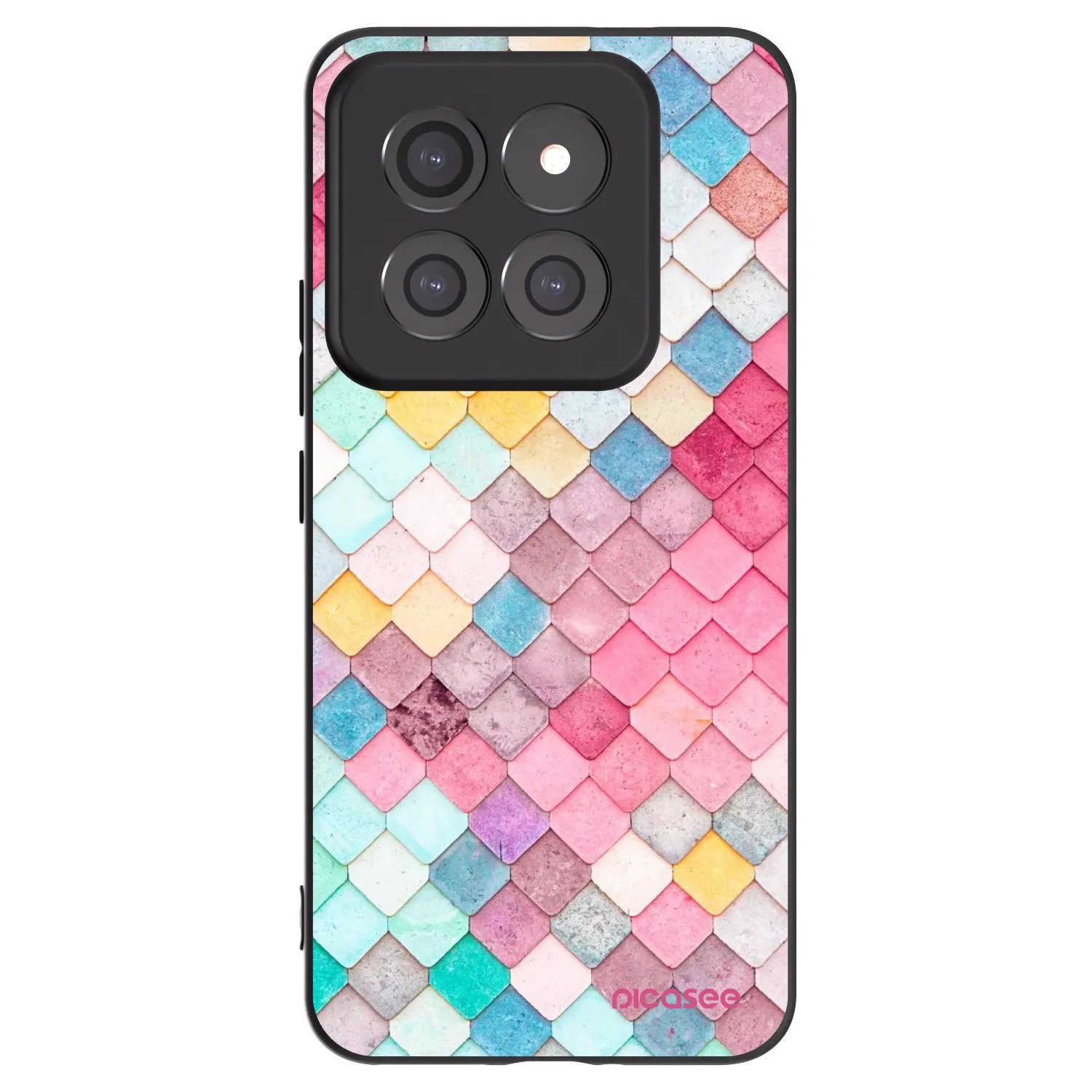 Picasee fekete szilikon tok az alábbi mobiltelefonokra Xiaomi 14 Pro - Colorful roof