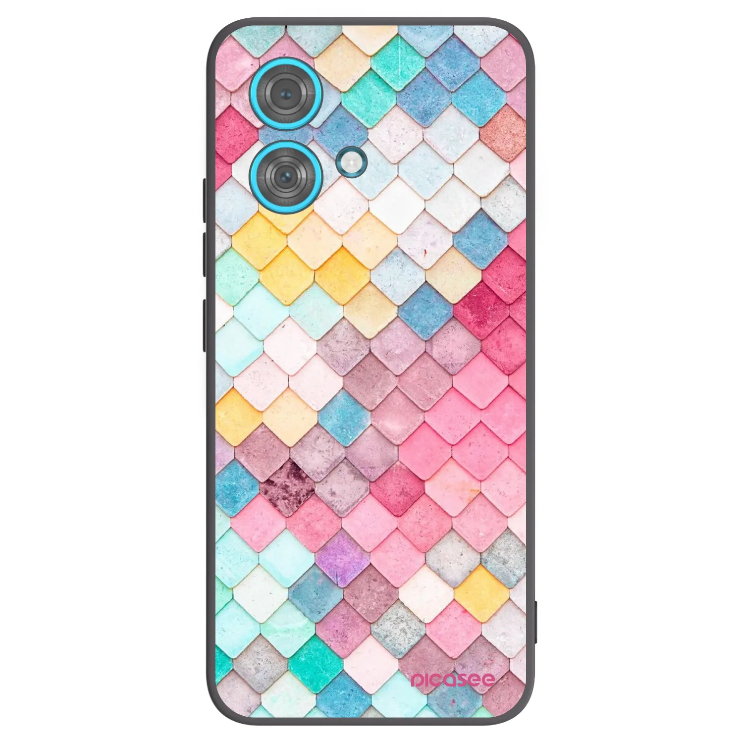 Picasee fekete szilikon tok az alábbi mobiltelefonokra Motorola Edge 40 Neo - Colorful roof
