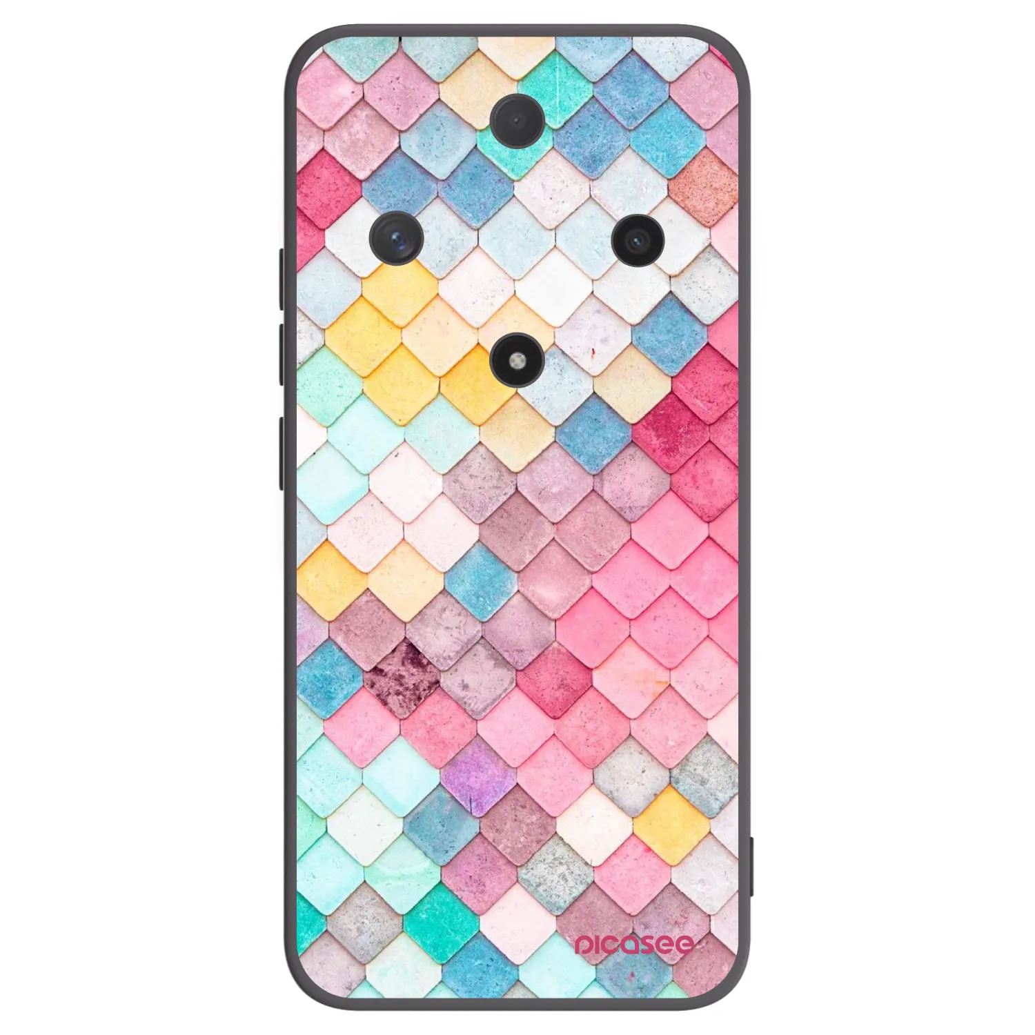 Picasee fekete szilikon tok az alábbi mobiltelefonokra Honor Magic6 Lite 5G - Colorful roof