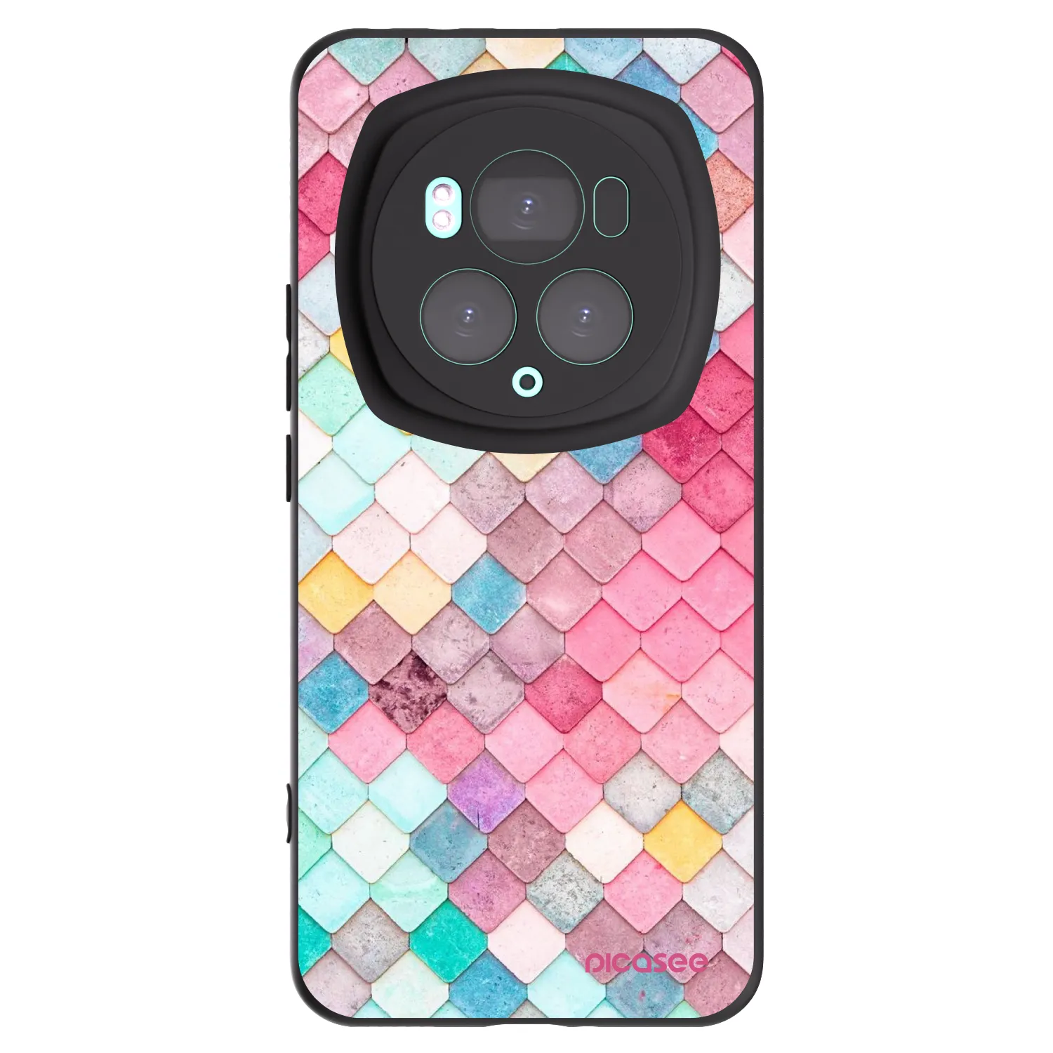 Picasee fekete szilikon tok az alábbi mobiltelefonokra Honor Magic6 Pro - Colorful roof