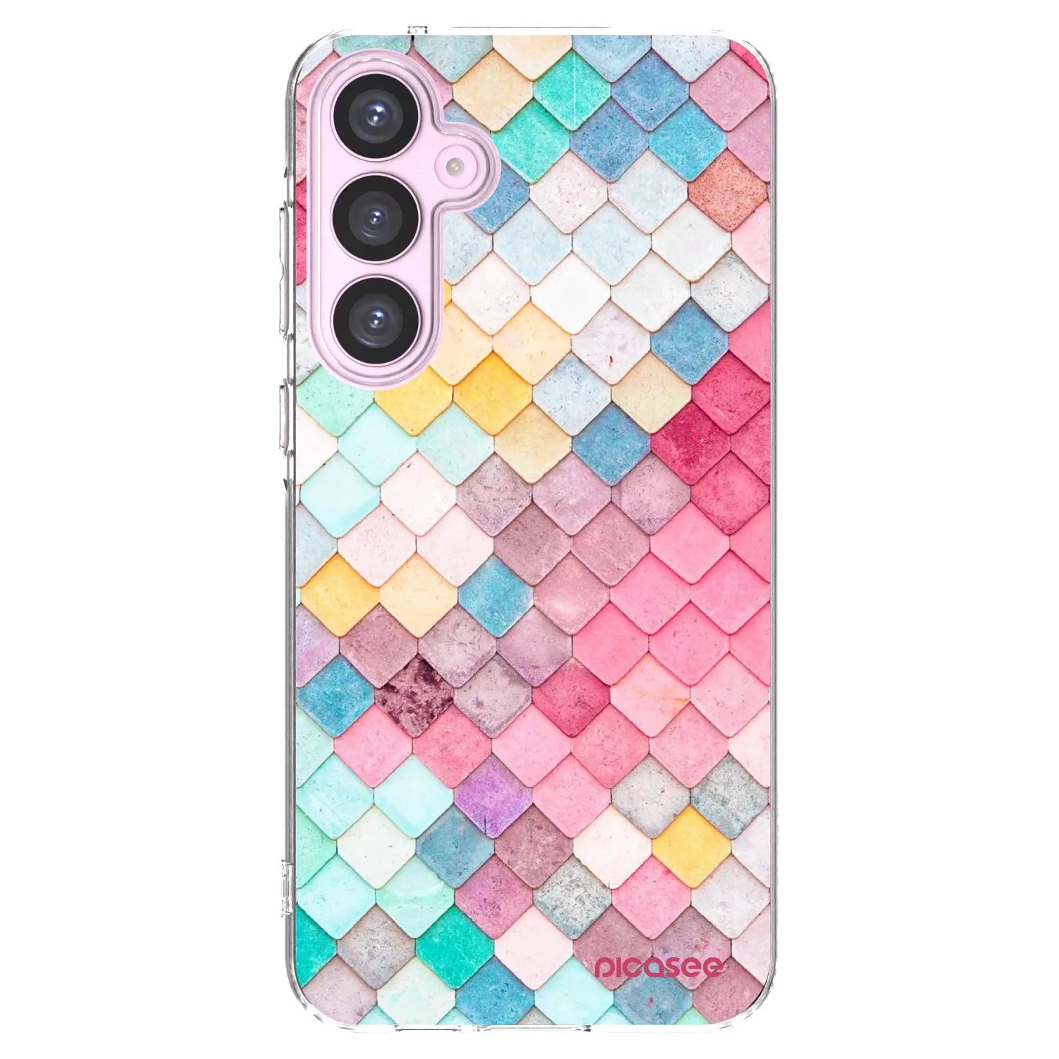 Picasee átlátszó szilikon tok az alábbi mobiltelefonokra Samsung Galaxy A55 5G A556B - Colorful roof