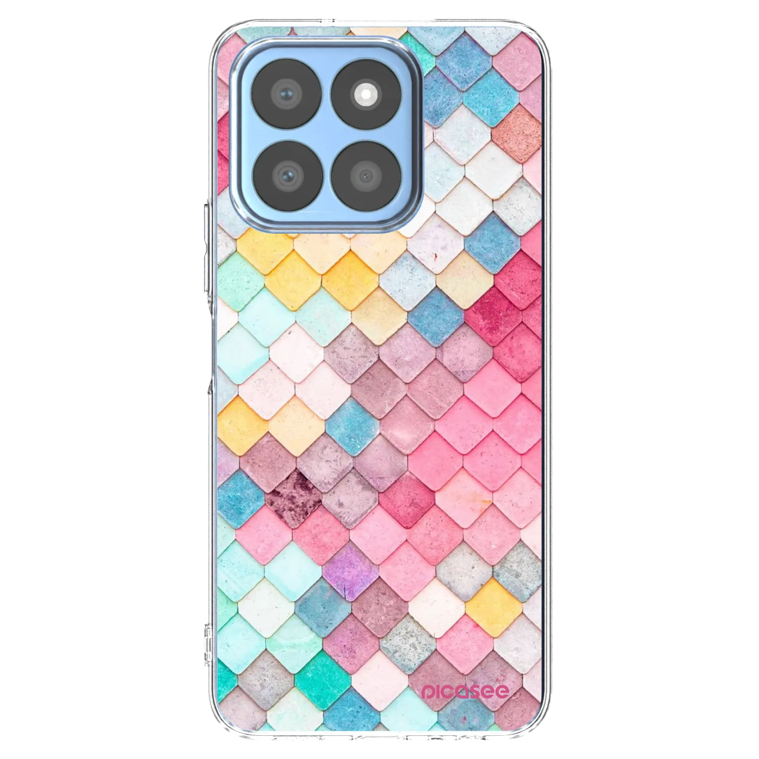 Picasee átlátszó szilikon tok az alábbi mobiltelefonokra Honor X8b - Colorful roof