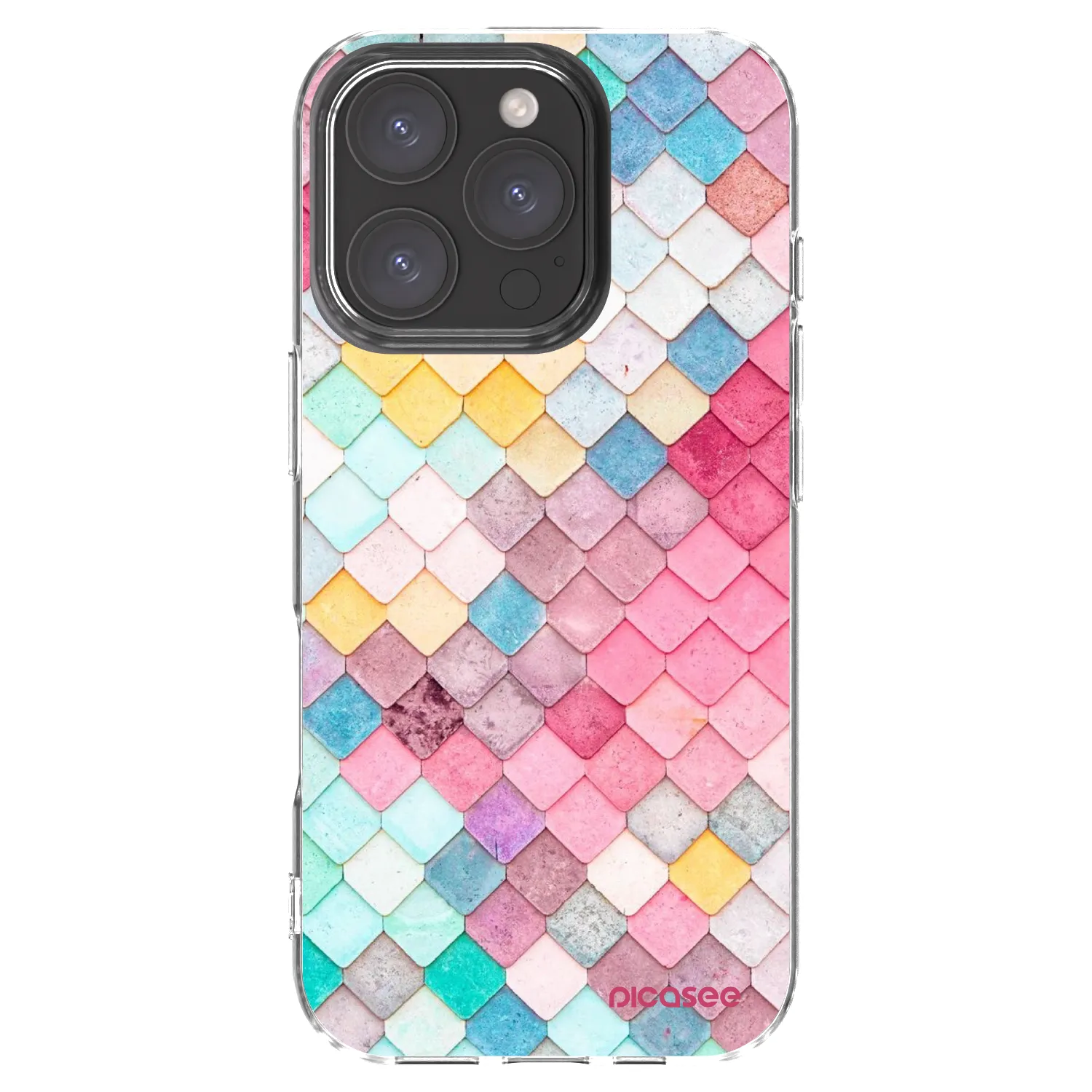 Picasee átlátszó szilikon tok az alábbi mobiltelefonokra Apple iPhone 16 Pro - Colorful roof