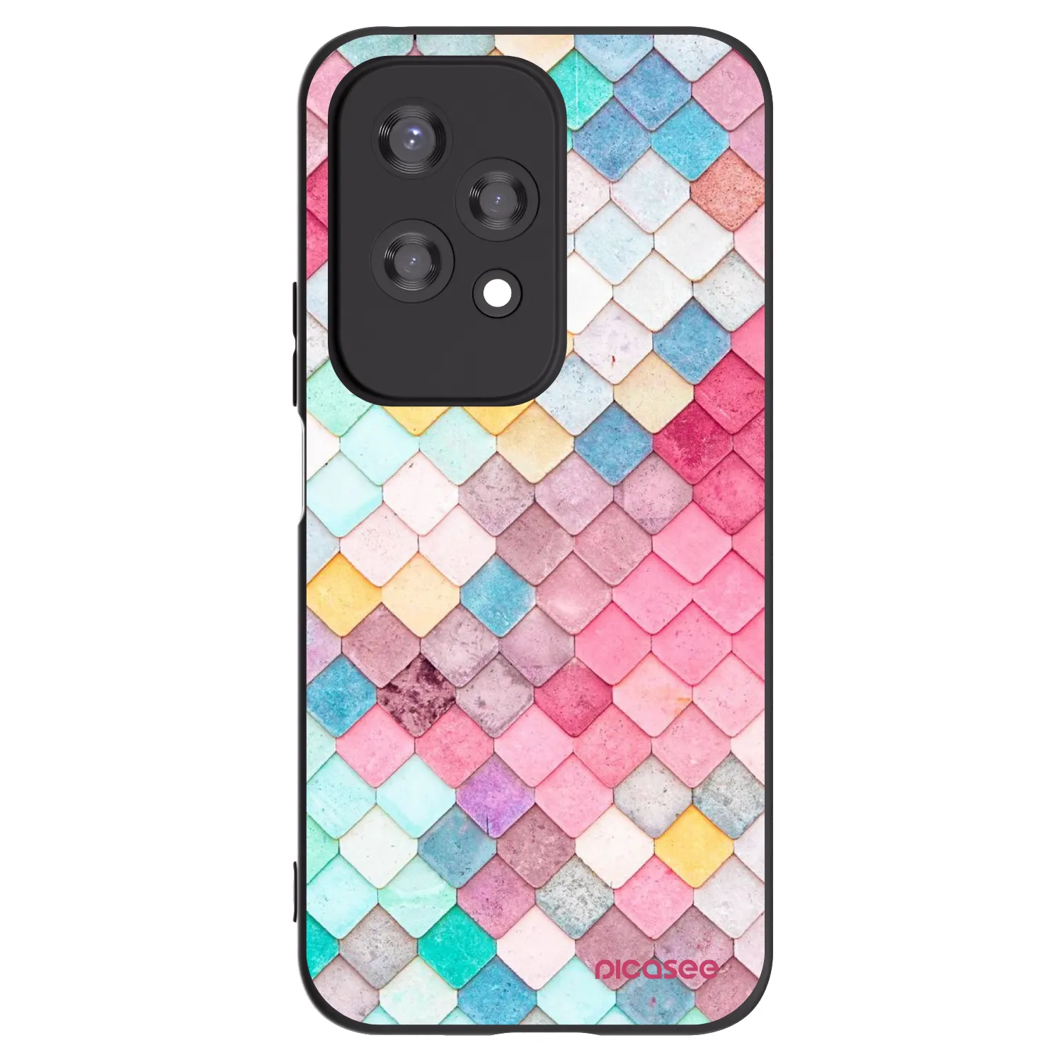 Picasee fekete szilikon tok az alábbi mobiltelefonokra Honor 200 Lite - Colorful roof