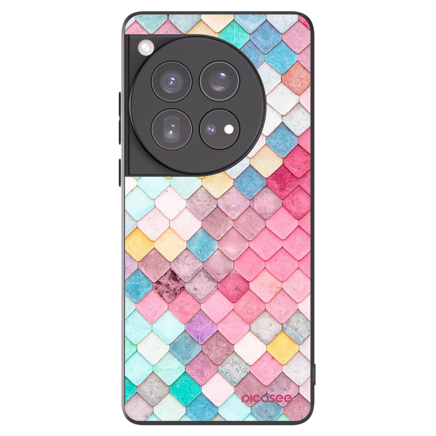 Picasee fekete szilikon tok az alábbi mobiltelefonokra OnePlus 12 5G - Colorful roof