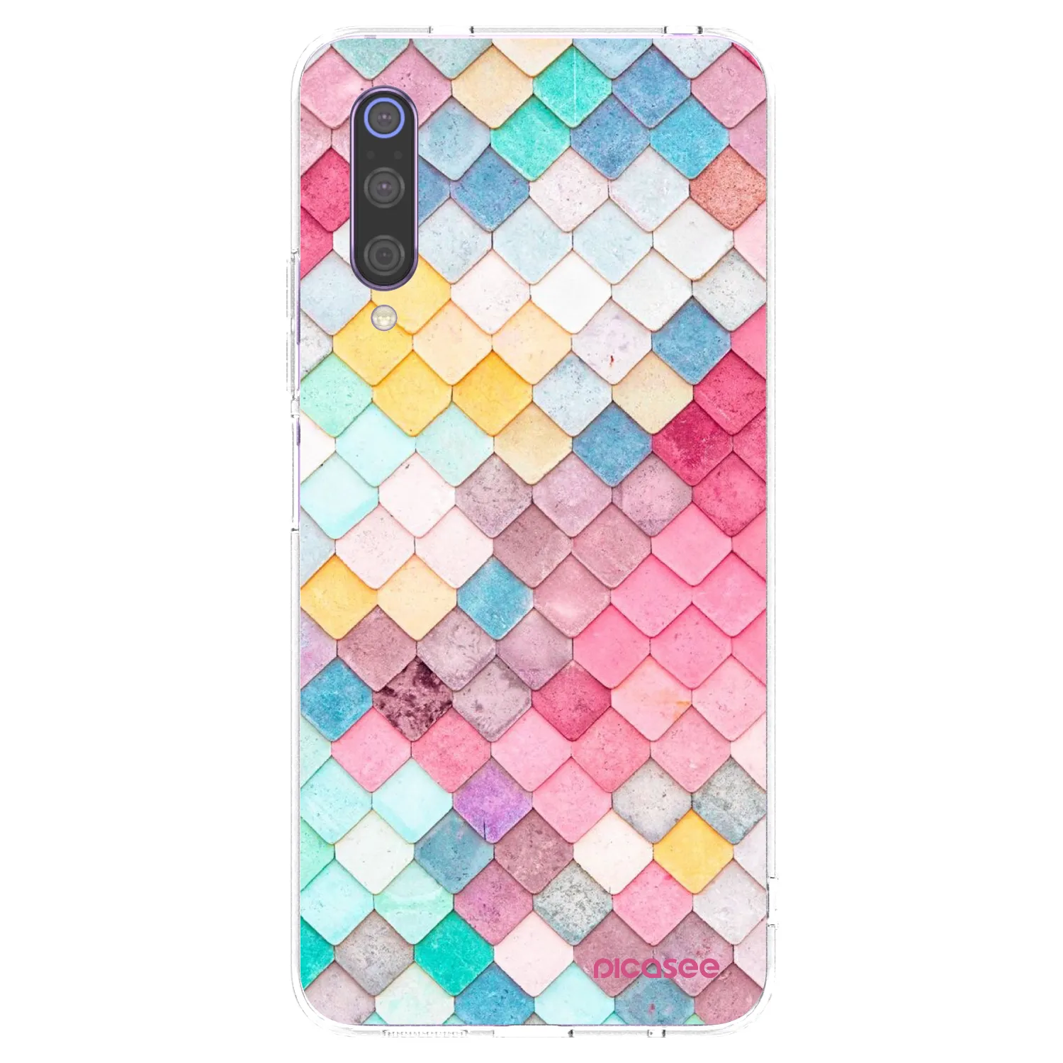 Picasee átlátszó szilikon tok az alábbi mobiltelefonokra Xiaomi Mi 9 - Colorful roof