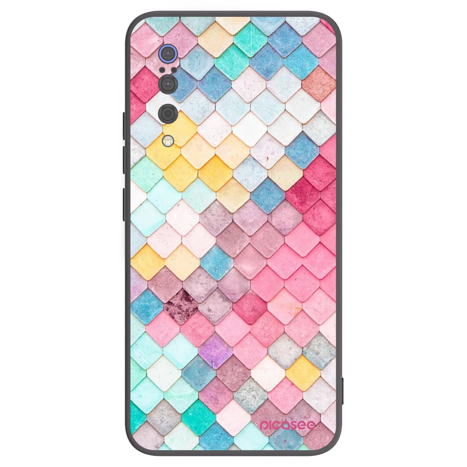 Picasee fekete szilikon tok az alábbi mobiltelefonokra Xiaomi Mi 9 - Colorful roof