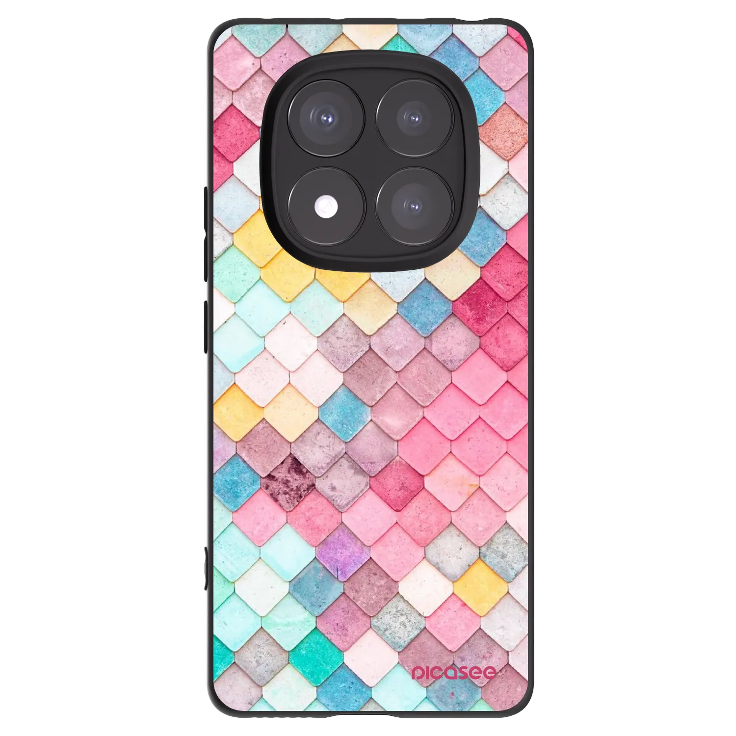 Picasee fekete szilikon tok az alábbi mobiltelefonokra Xiaomi Redmi Note 14 Pro 5G - Colorful roof