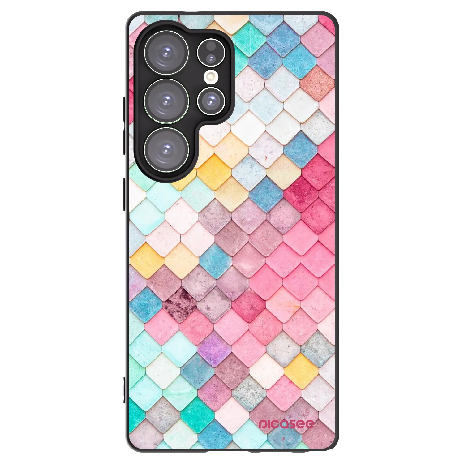 Picasee fekete szilikon tok az alábbi mobiltelefonokra Samsung Galaxy S25 Ultra 5G - Colorful roof