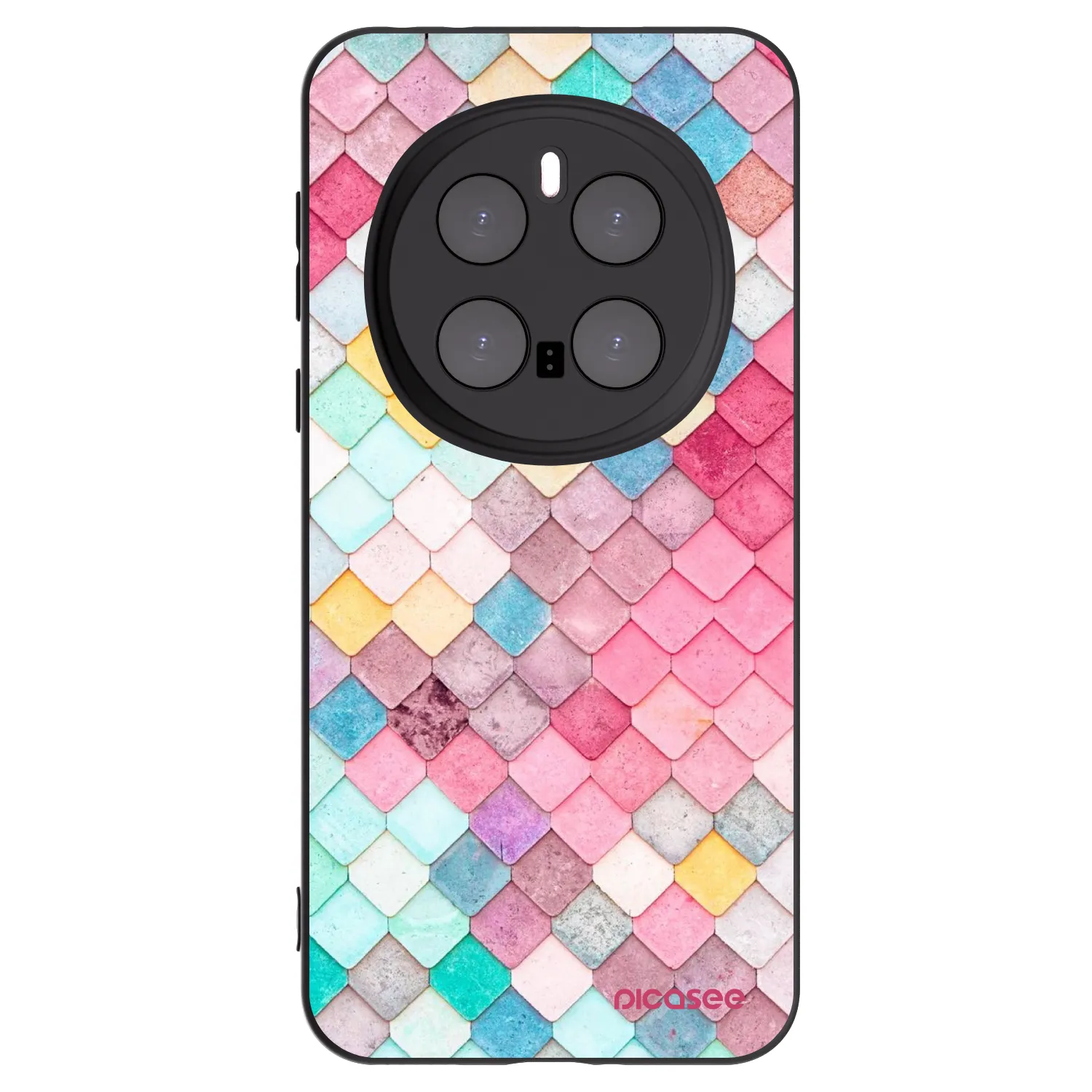 Picasee fekete szilikon tok az alábbi mobiltelefonokra Honor Magic7 Pro 5G - Colorful roof