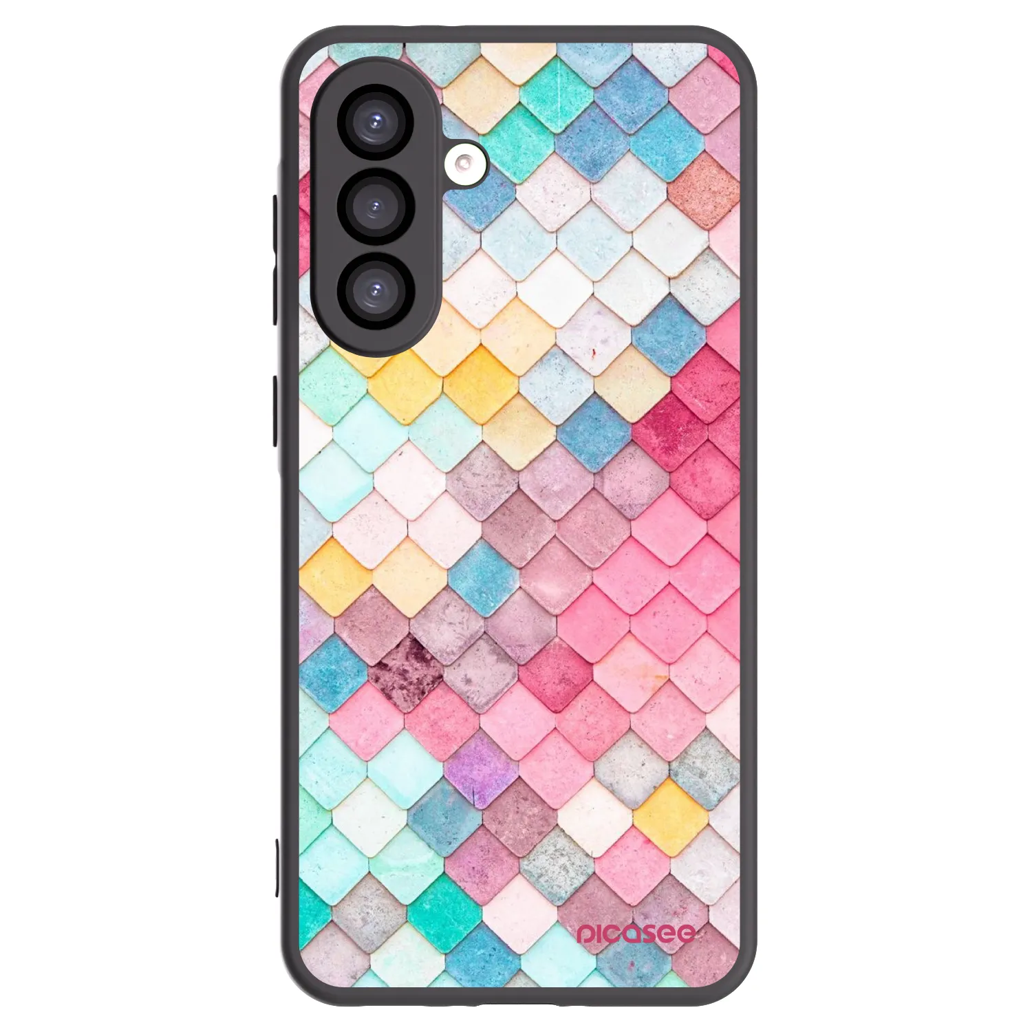 Picasee fekete szilikon tok az alábbi mobiltelefonokra Samsung Galaxy A26 5G A266B - Colorful roof
