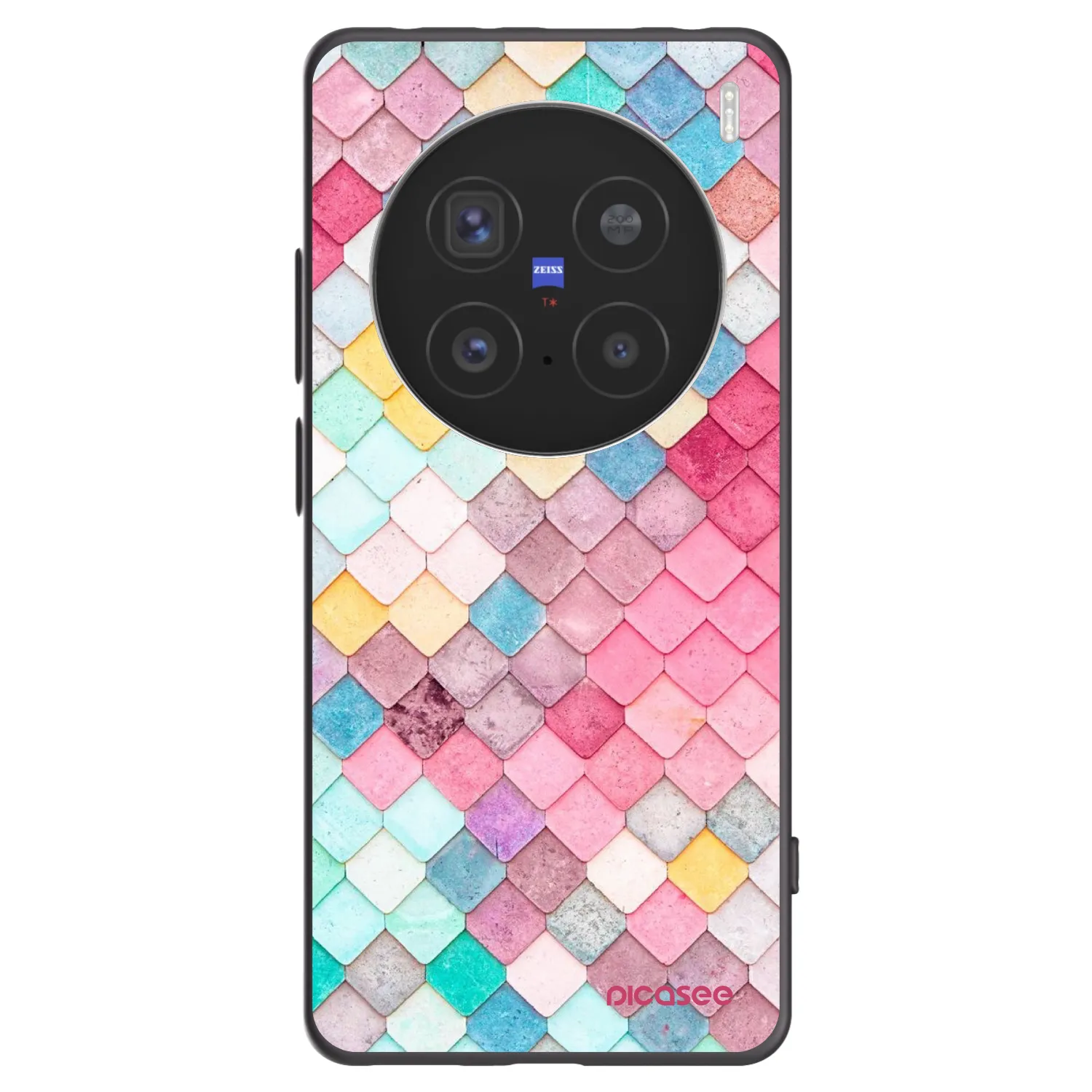 Picasee fekete szilikon tok az alábbi mobiltelefonokra Vivo X200 Pro - Colorful roof