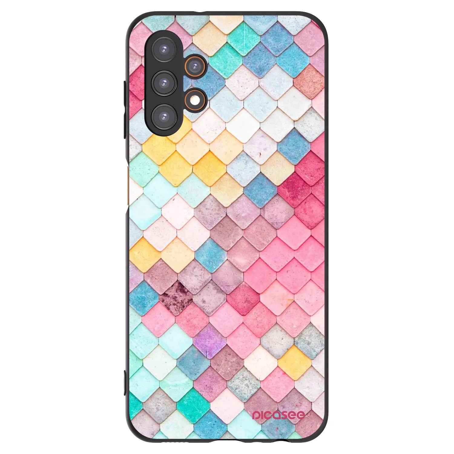 Picasee fekete szilikon tok az alábbi mobiltelefonokra Samsung Galaxy A13 5G - Colorful roof
