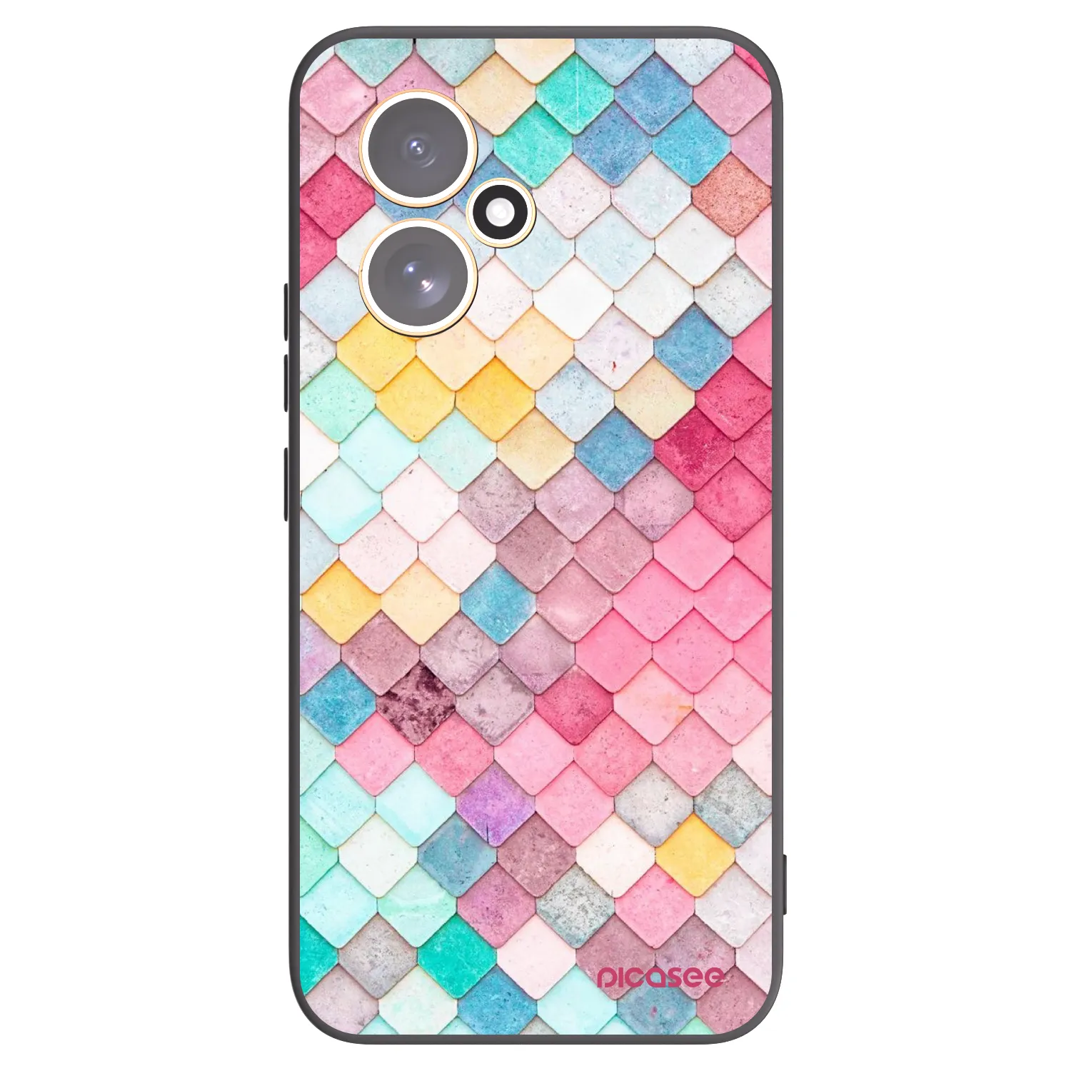 Picasee fekete szilikon tok az alábbi mobiltelefonokra Honor 400 5G - Colorful roof