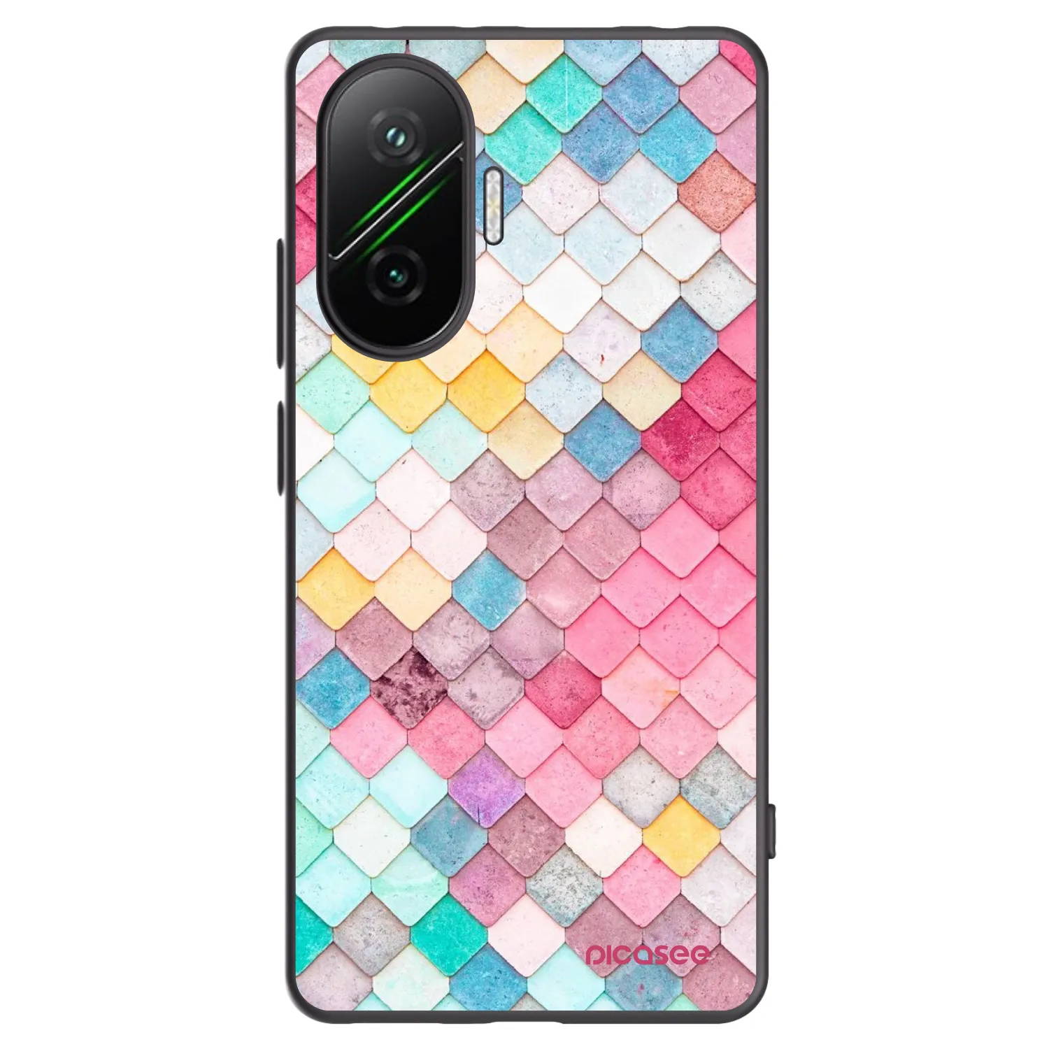 Picasee fekete szilikon tok az alábbi mobiltelefonokra Xiaomi Poco F7 5G - Colorful roof