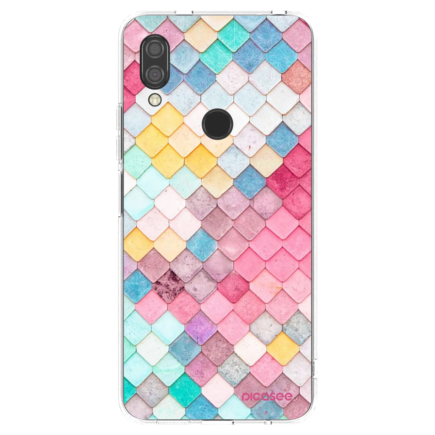Picasee átlátszó szilikon tok az alábbi mobiltelefonokra Xiaomi Redmi 7 - Colorful roof
