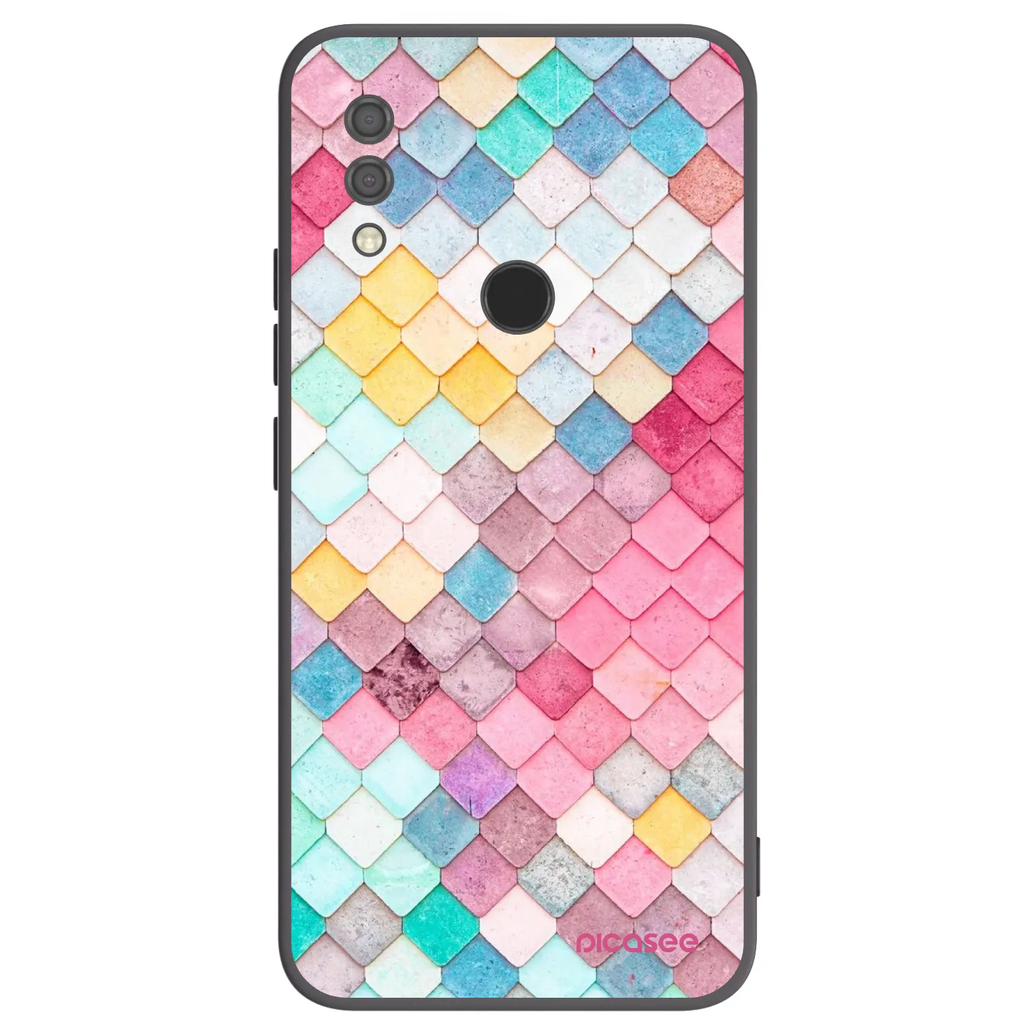 Picasee fekete szilikon tok az alábbi mobiltelefonokra Xiaomi Redmi 7 - Colorful roof