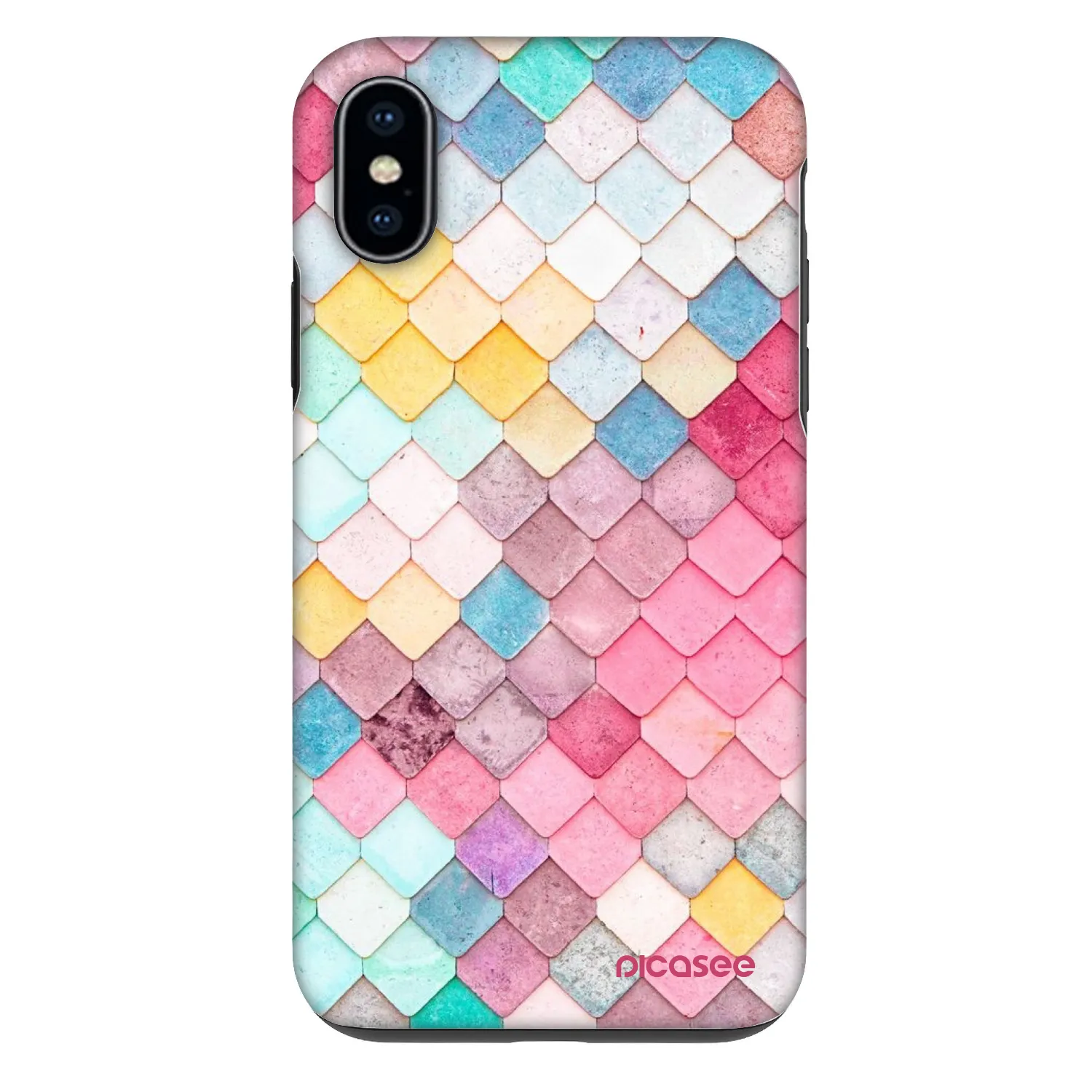 Picasee Fashion Case Apple iPhone X/XS - Colorful roof