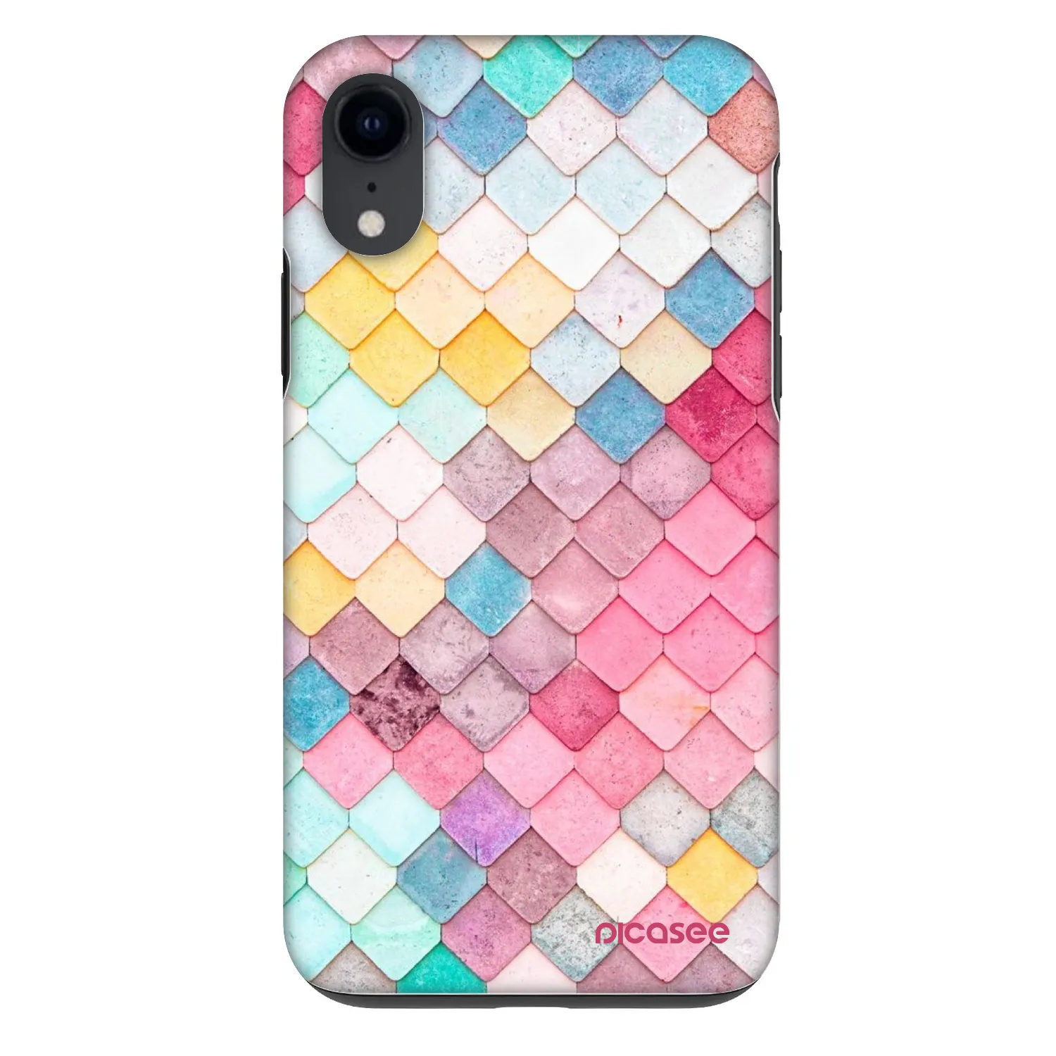 Picasee Fashion Case Apple iPhone XR - Colorful roof