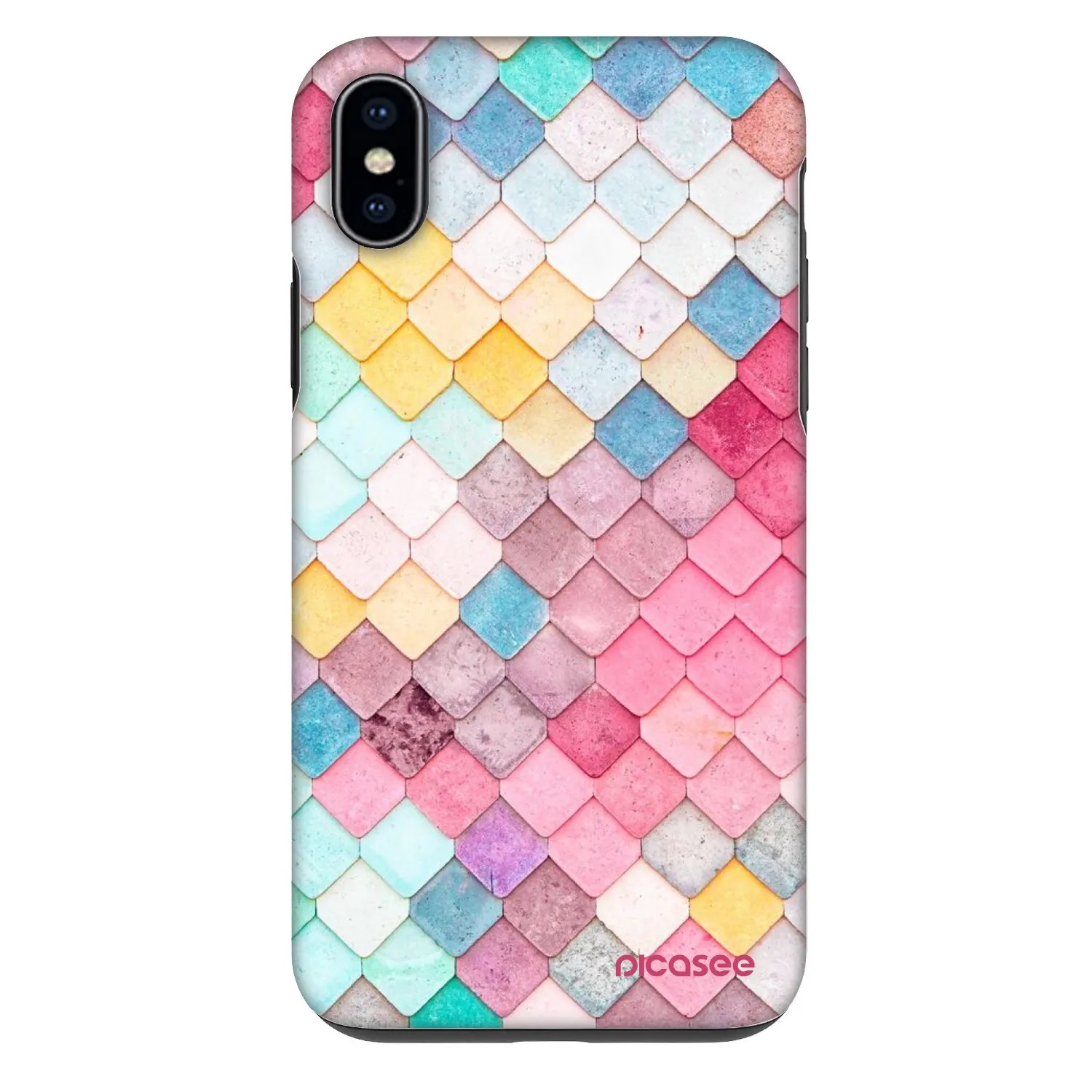 Picasee Fashion Case Apple iPhone XS Max - Colorful roof