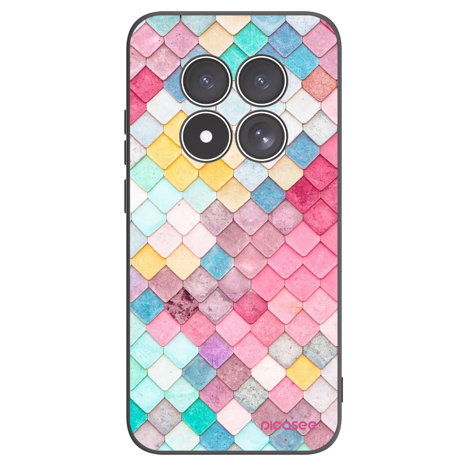 Picasee fekete szilikon tok az alábbi mobiltelefonokra Xiaomi Redmi Note 15 Pro 4G - Colorful roof