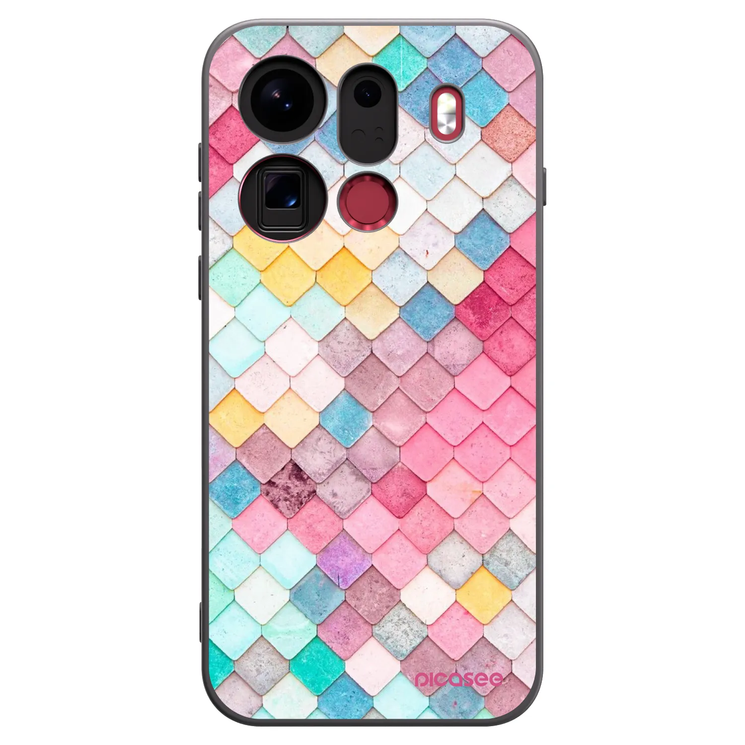 Picasee fekete szilikon tok az alábbi mobiltelefonokra OPPO Find X9 Pro - Colorful roof