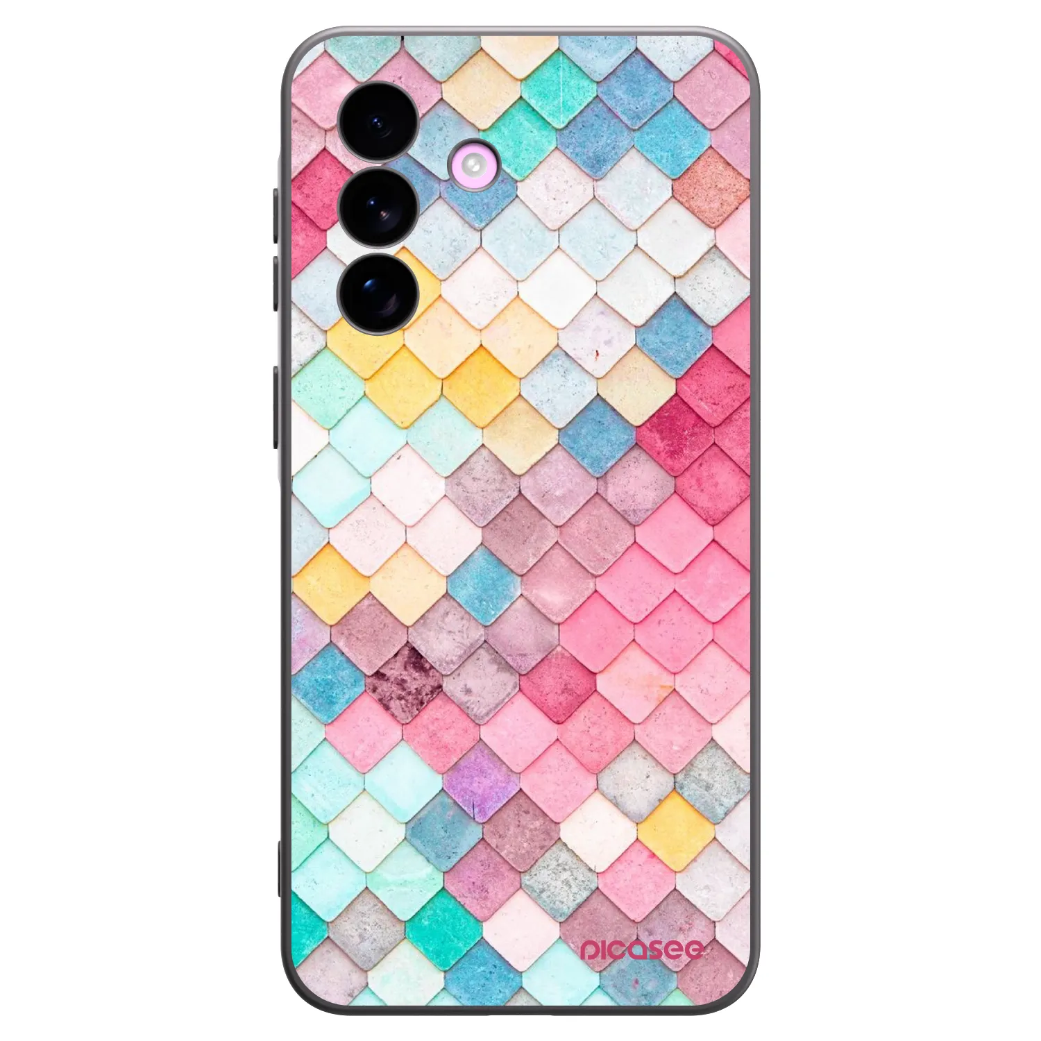 Picasee fekete szilikon tok az alábbi mobiltelefonokra Samsung Galaxy A57 5G - Colorful roof