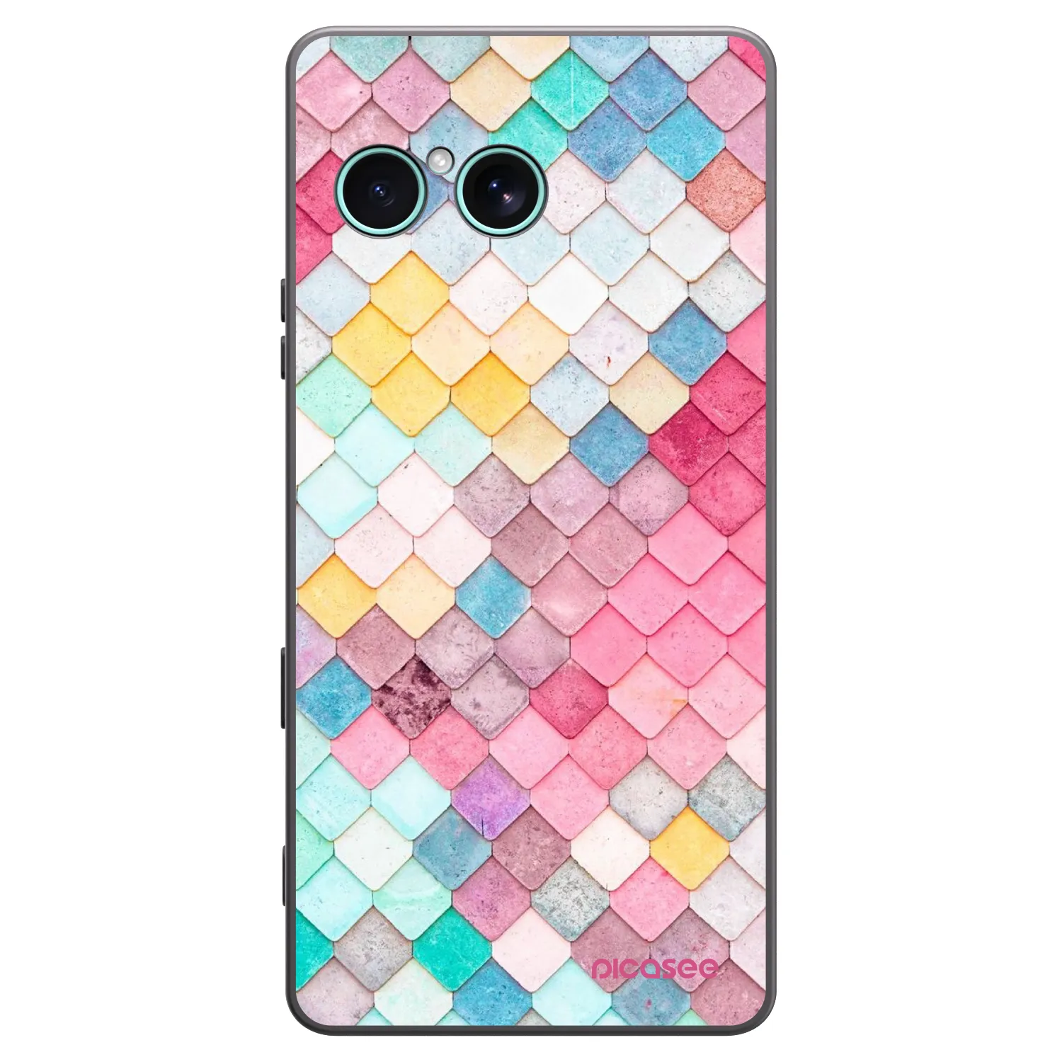 Picasee fekete szilikon tok az alábbi mobiltelefonokra Sony Xperia 10 VII - Colorful roof