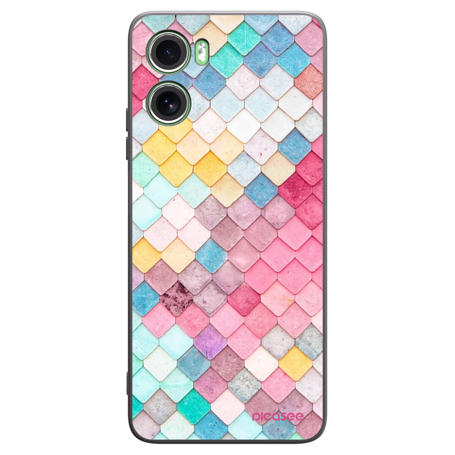Picasee fekete szilikon tok az alábbi mobiltelefonokra Motorola Moto G06 - Colorful roof