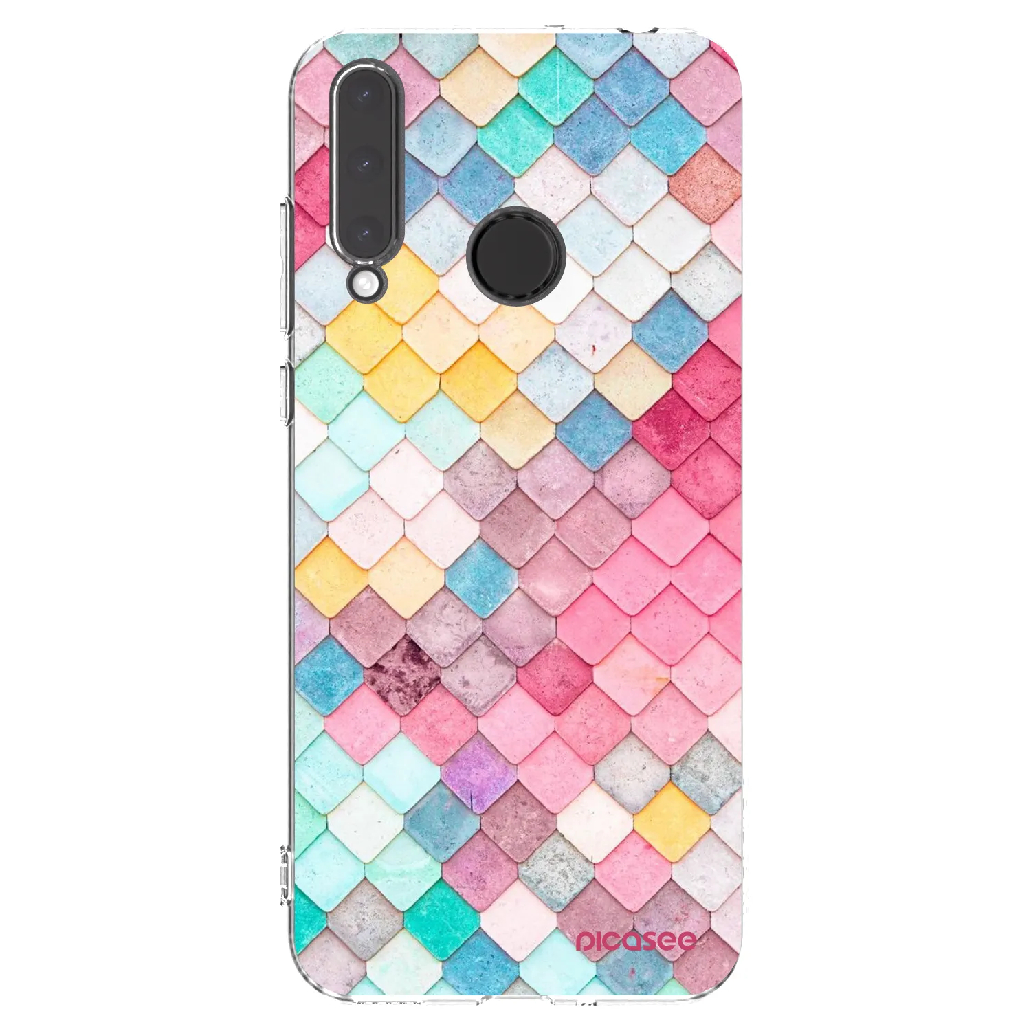Picasee átlátszó szilikon tok az alábbi mobiltelefonokra Honor 20 Lite - Colorful roof